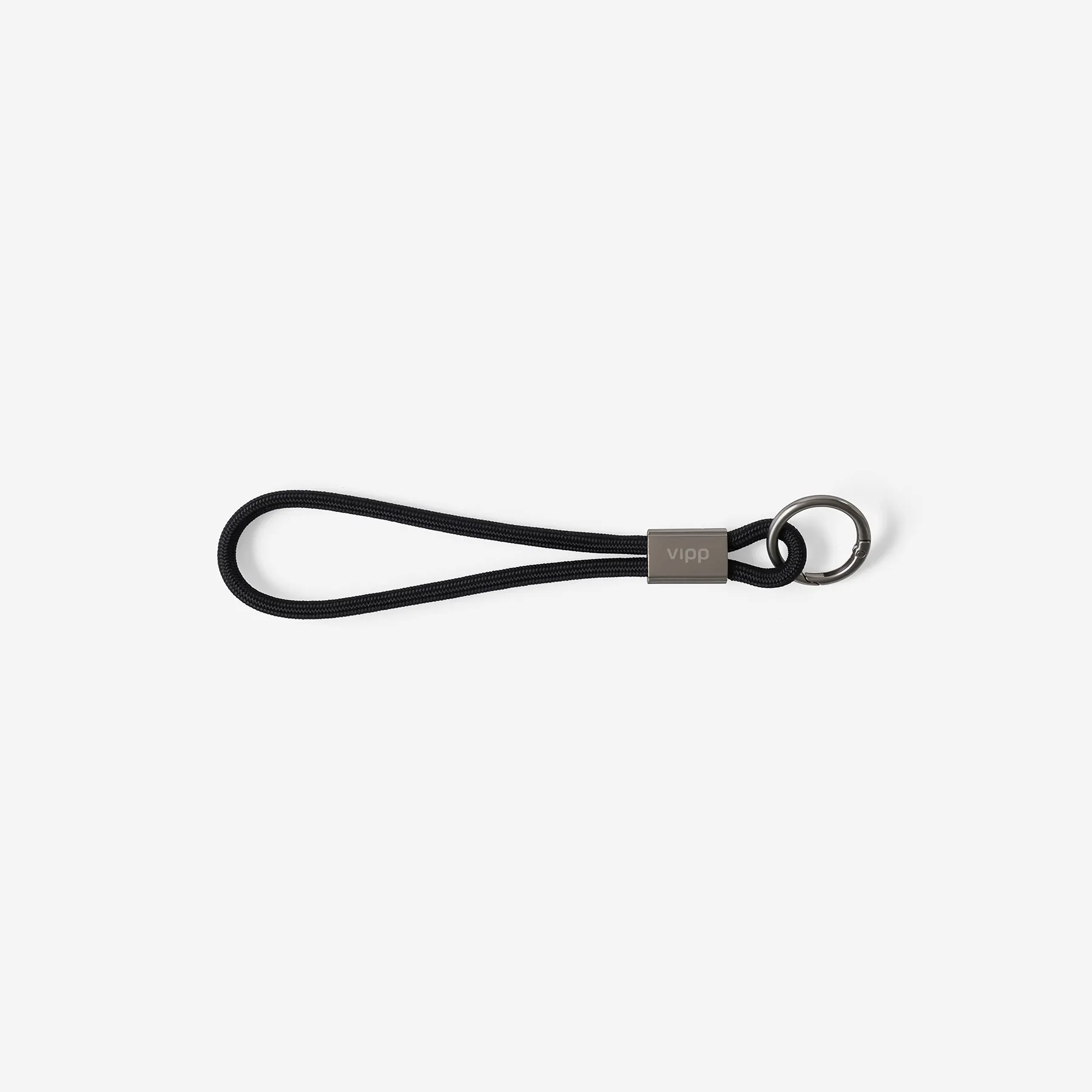 Vipp Key Strap, Loft, black/metal, 18 cm
