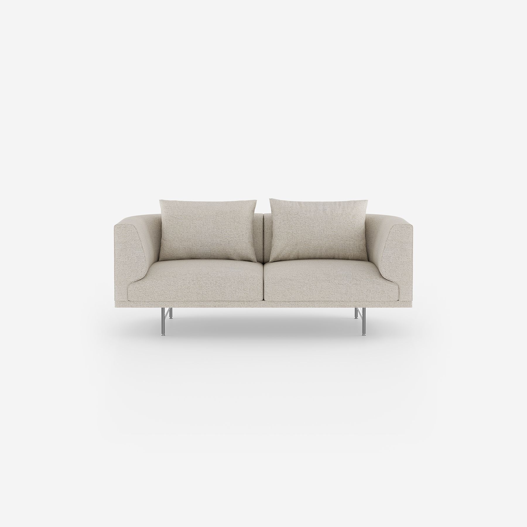 Vipp Chimney Sofa | 2-seater - vipp632 - Wavy, Stainless Steel