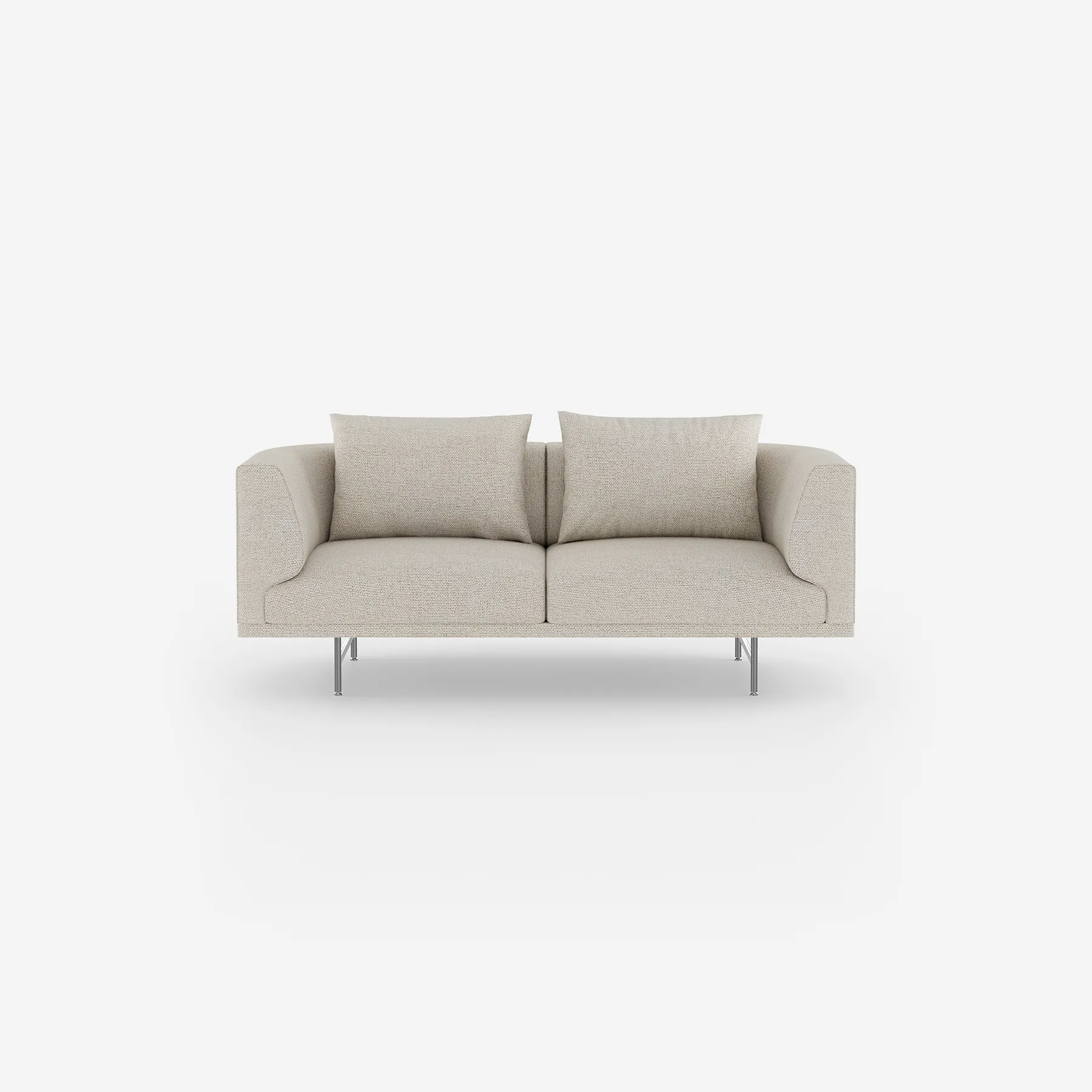 Vipp Chimney Sofa | 2-seater, Wavy, Stainless Steel