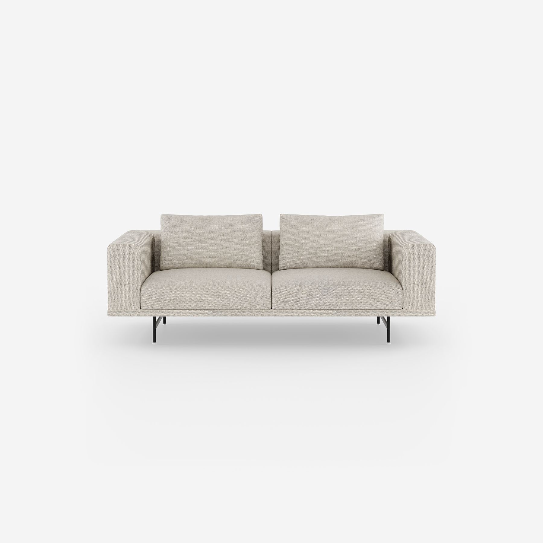 Vipp Loft Sofa | 2-seater - vipp610 - Wavy, Black Powder Coated