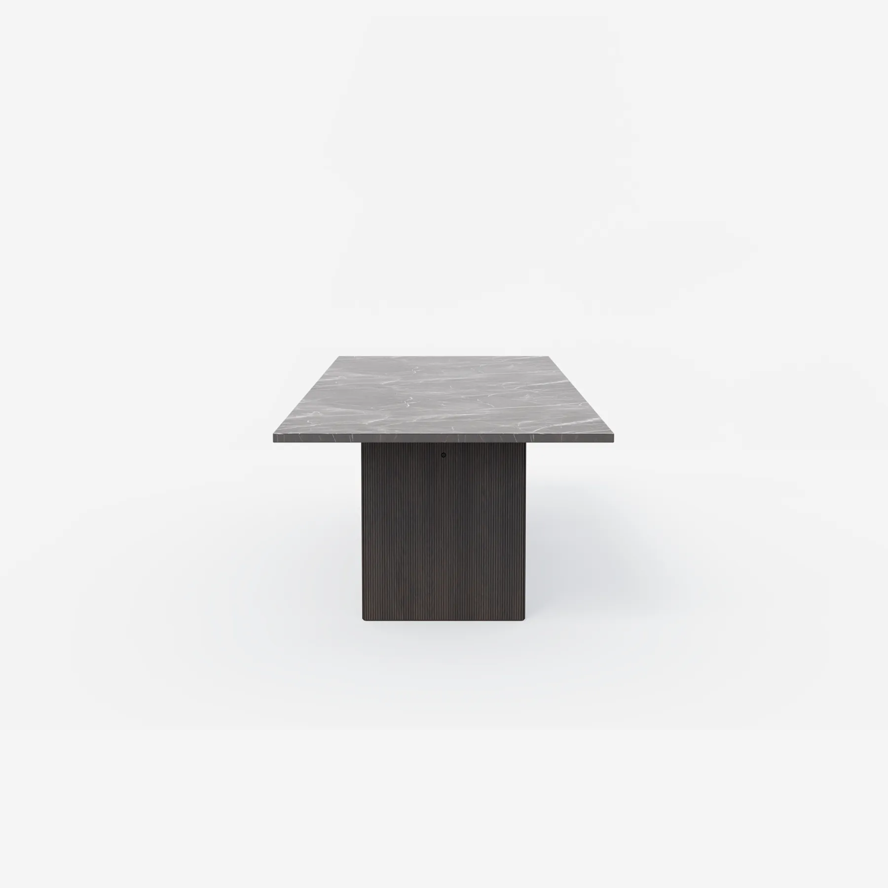 Vipp Cabin Square Table - vipp496 - Pietra Grey, Dark Oak