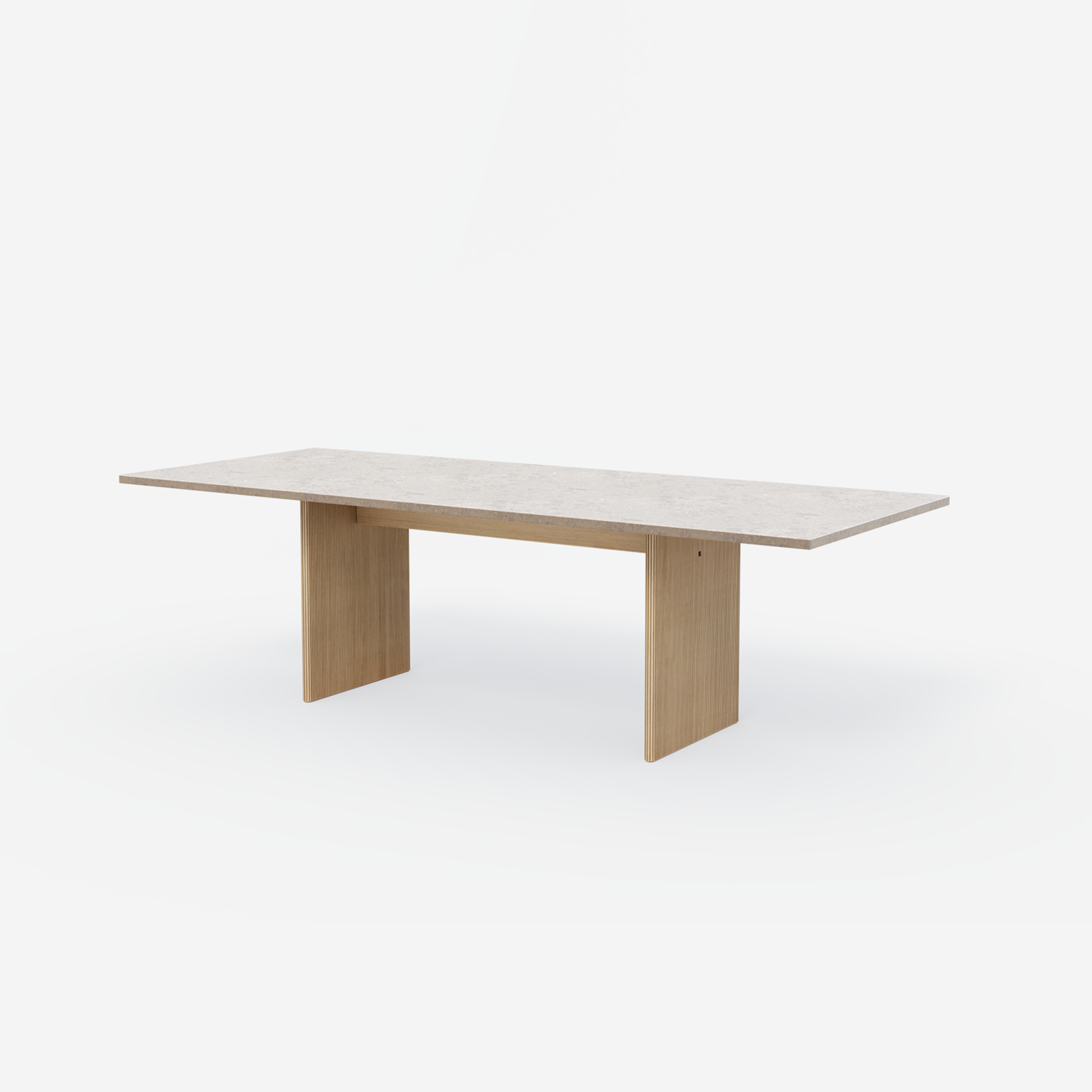 Vipp Cabin Square Table - vipp496 - Jura Grau Blau, Light Oak