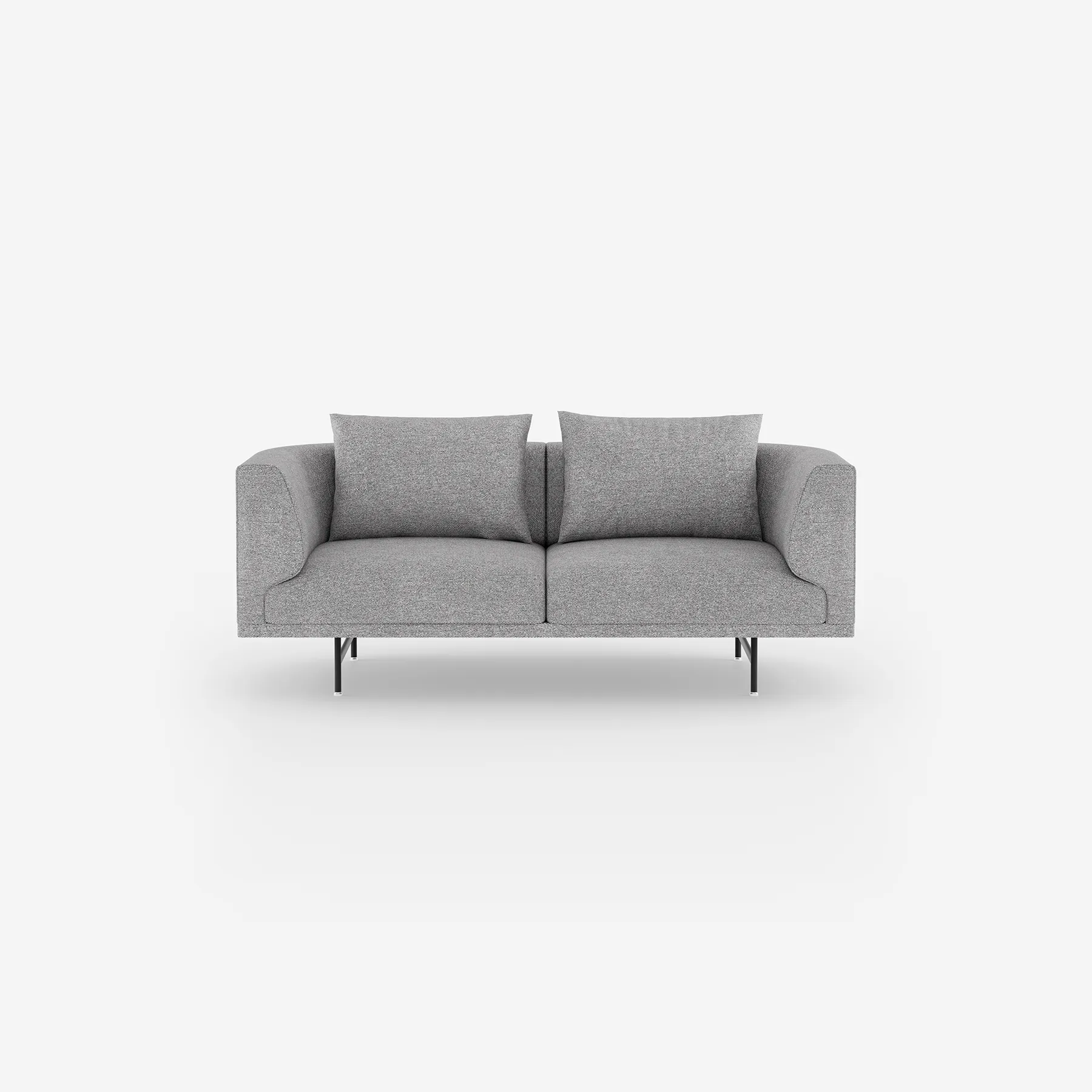 Vipp Chimney Sofa | 2-seater, Brook, Black Powder Coated