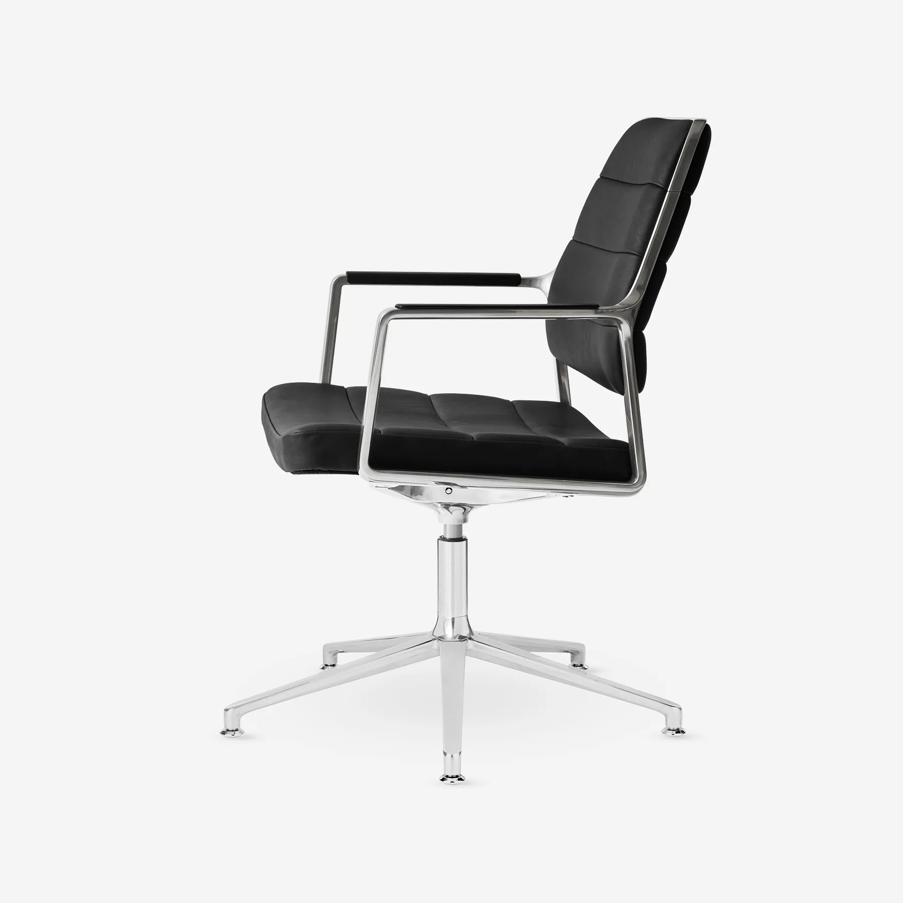 Vipp Swivel Chair | 455+, Black, Gliders