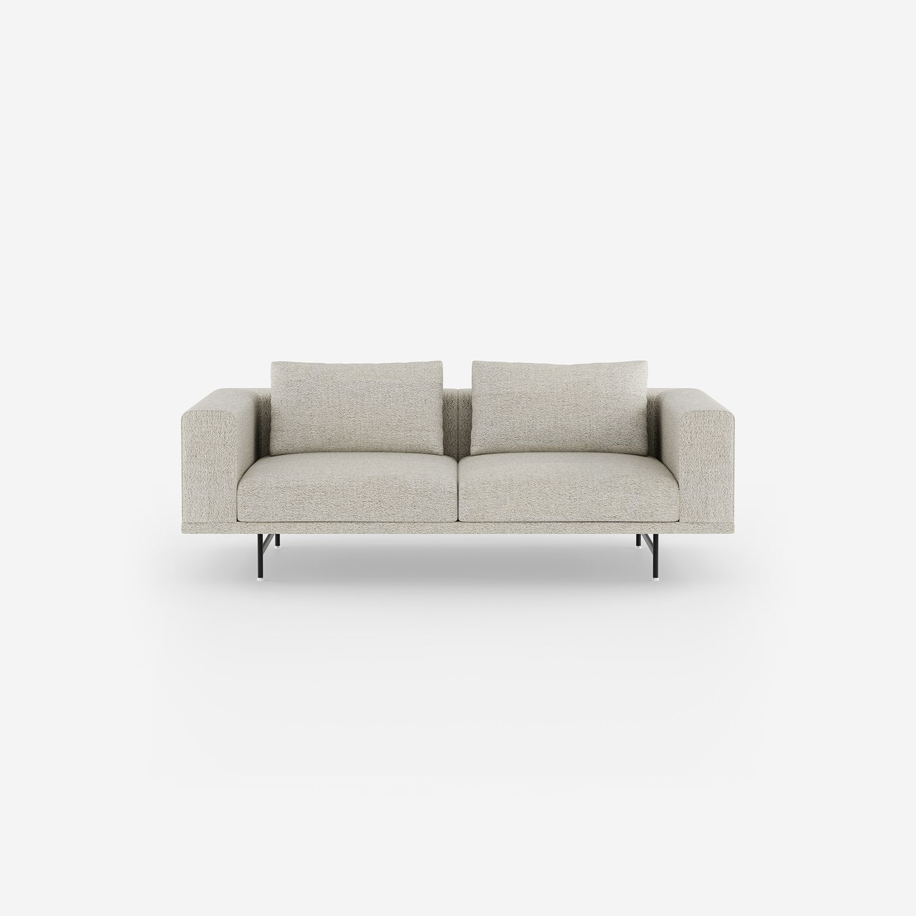 Vipp Loft Sofa | 2-seater - vipp610 - Mist, Black Powder Coated