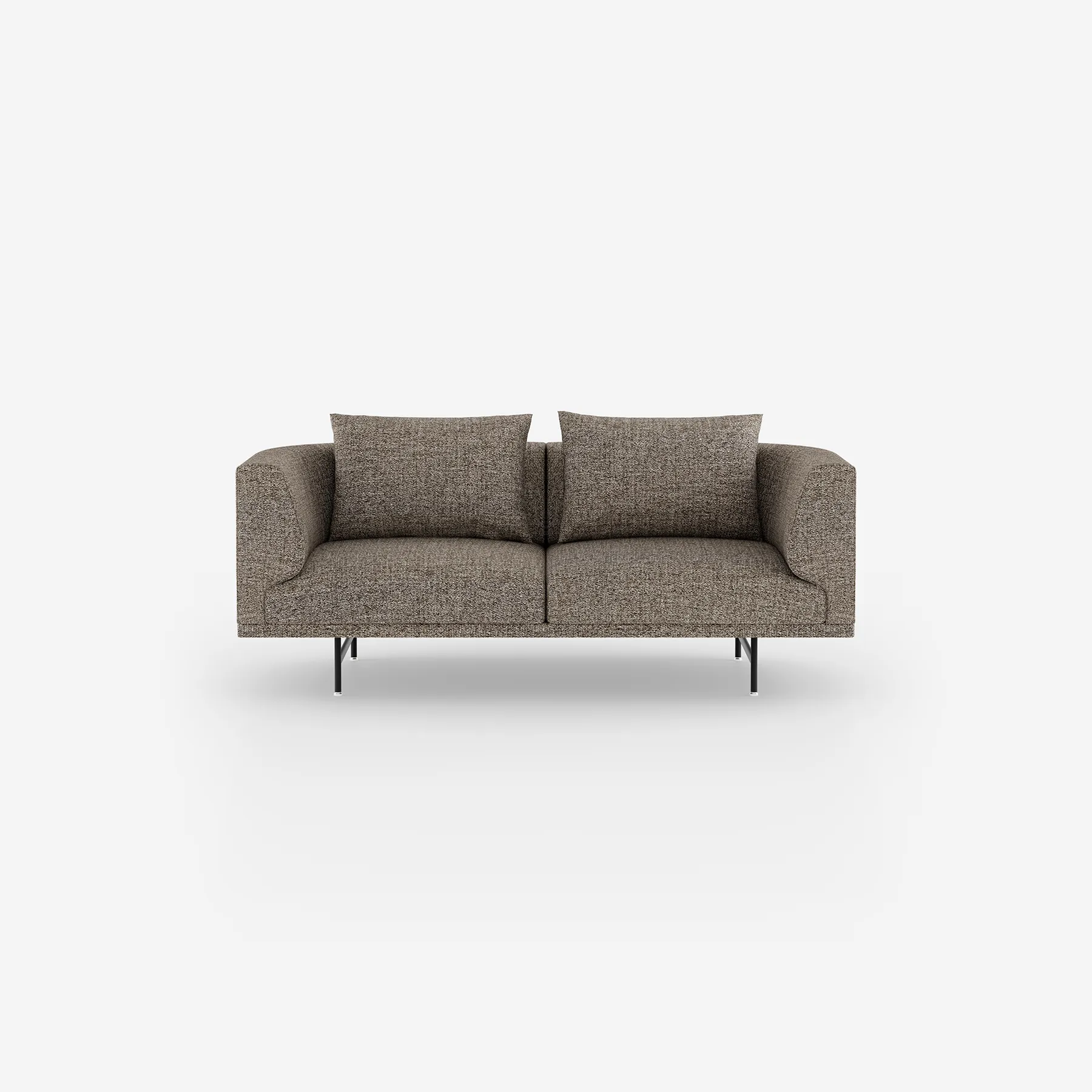 Vipp Chimney Sofa | 2-seater, Bark, Black Powder Coated