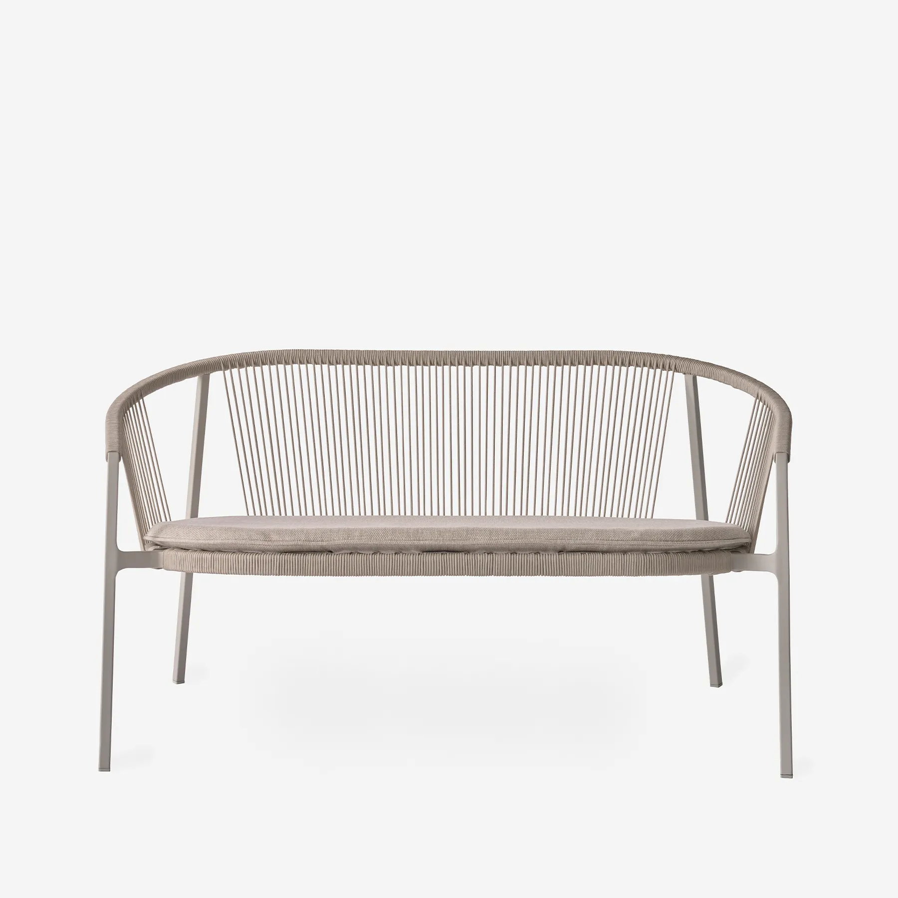 Vipp Lagrasse Two-Seater, With seat cushion, Dune textile