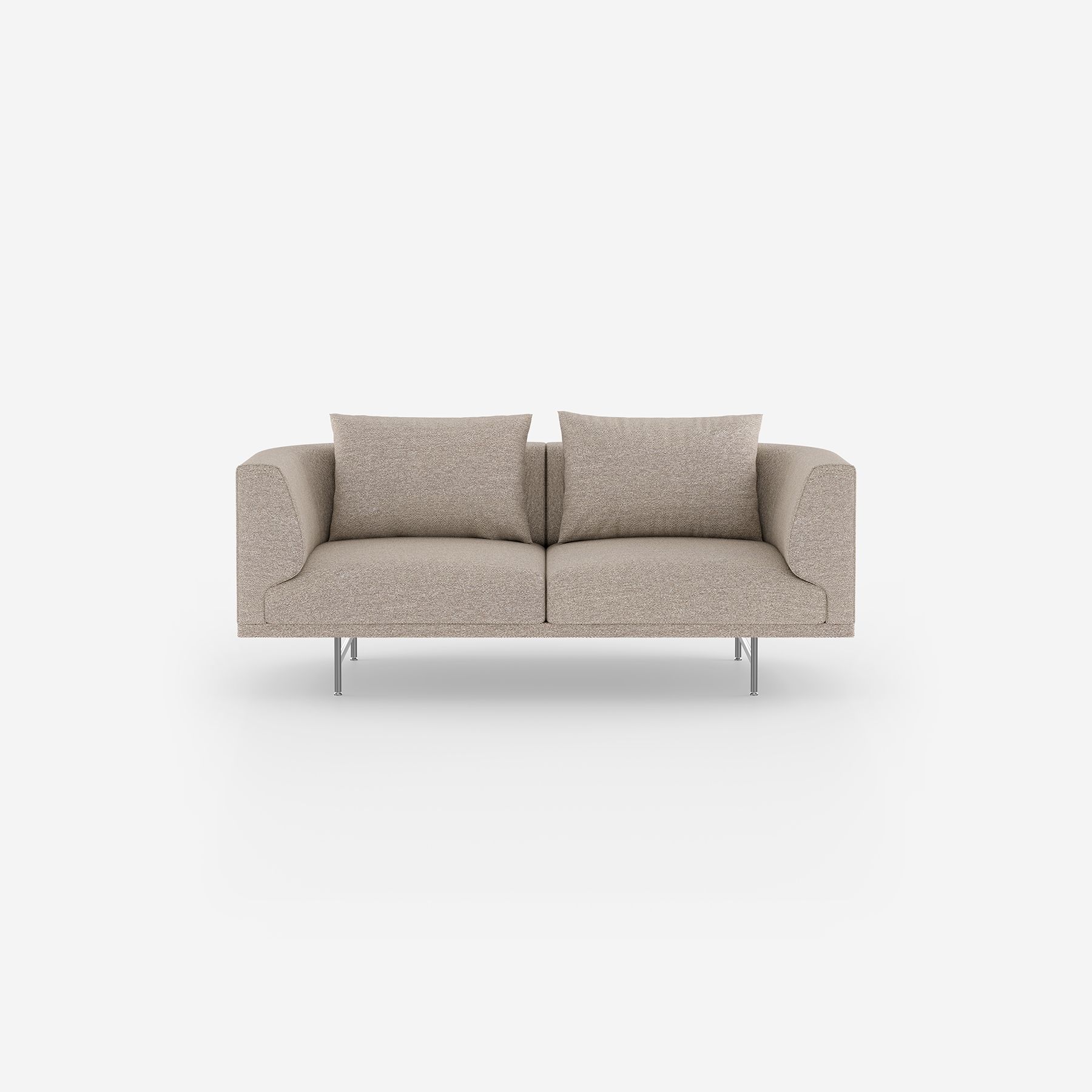 Vipp Chimney Sofa | 2-seater - vipp632 - Chestnut, Stainless Steel