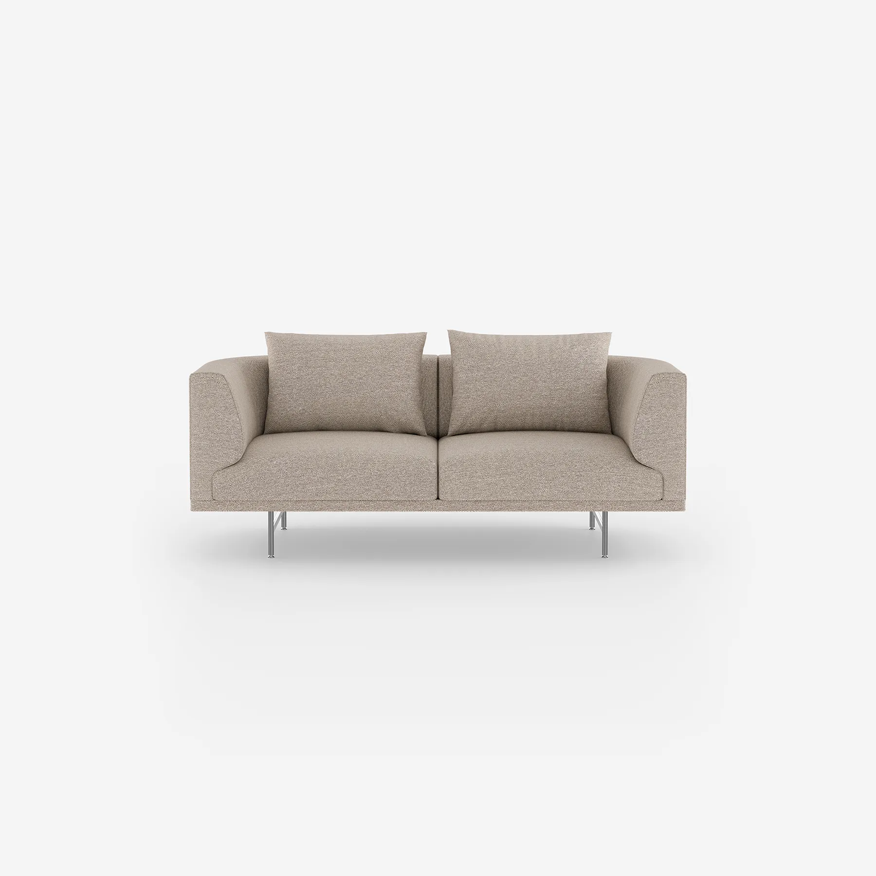 Vipp Chimney Sofa | 2-seater, Chestnut, Stainless Steel