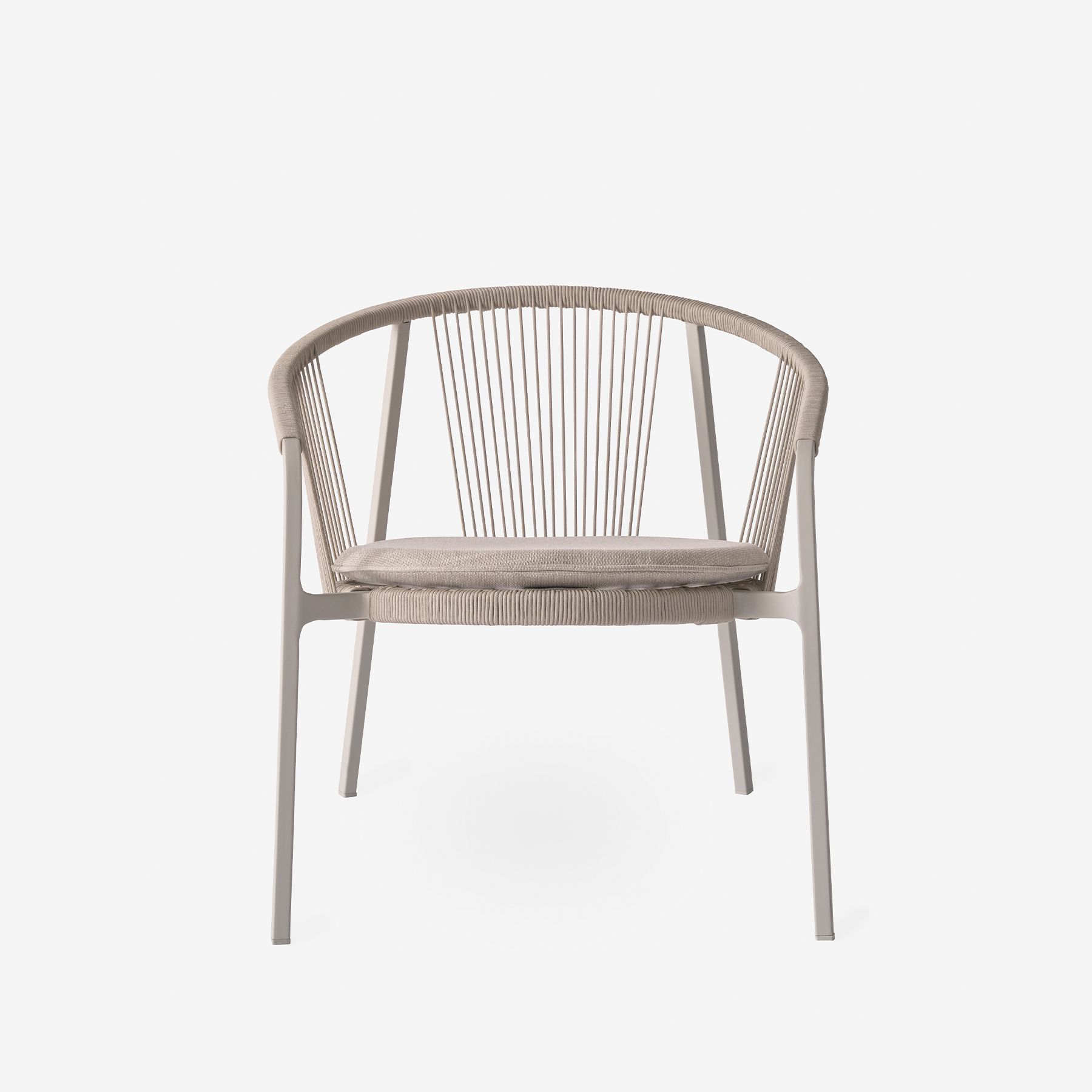 Vipp Lagrasse Lounge Chair - vipp712 - With seat cushion, Dune textile