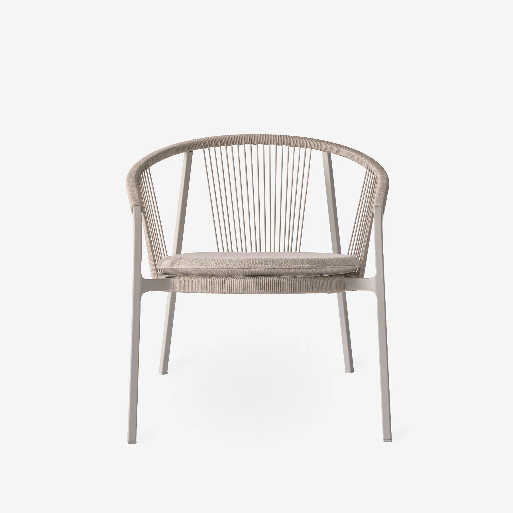 Vipp Lagrasse Lounge Chair, With seat cushion, Dune textile