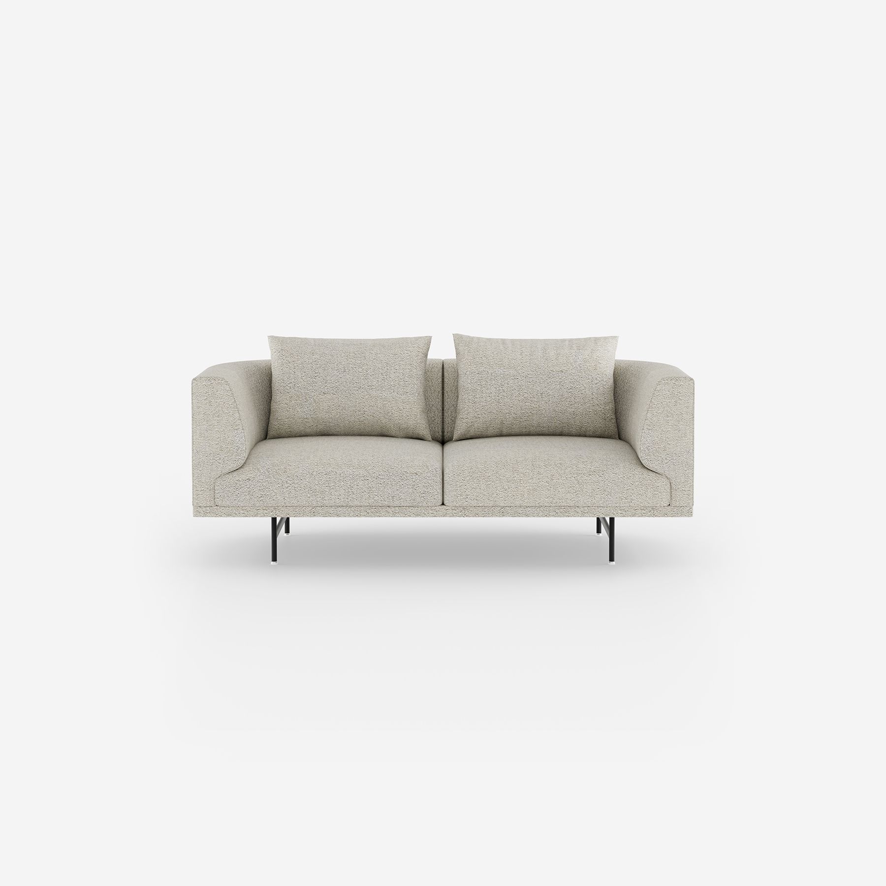 Vipp Chimney Sofa | 2-seater - vipp632 - Mist, Black Powder Coated