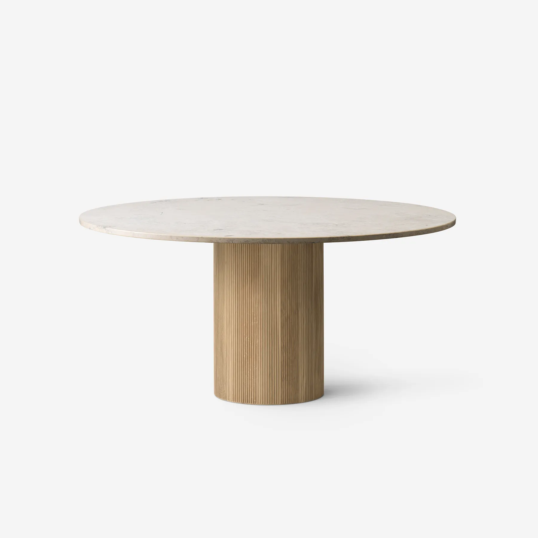 Vipp Cabin Round Table, Jura Grau Blau, Light Oak, Ø150