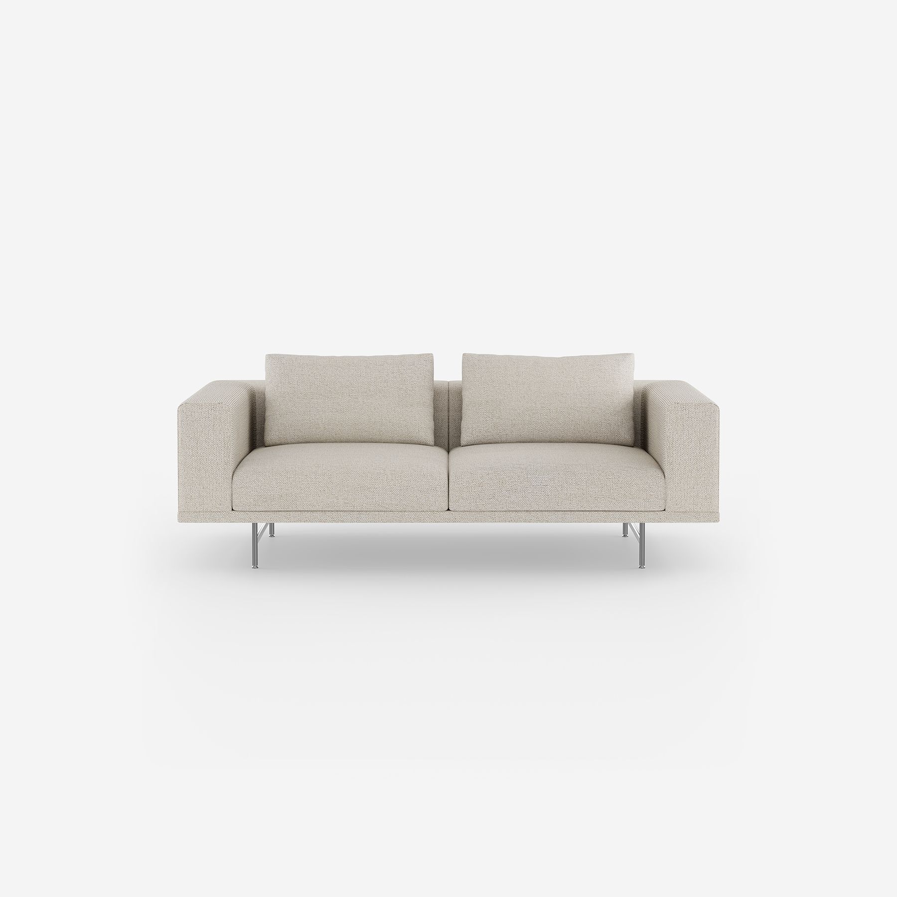 Vipp Loft Sofa | 2-seater - vipp610 - Wavy, Stainless Steel