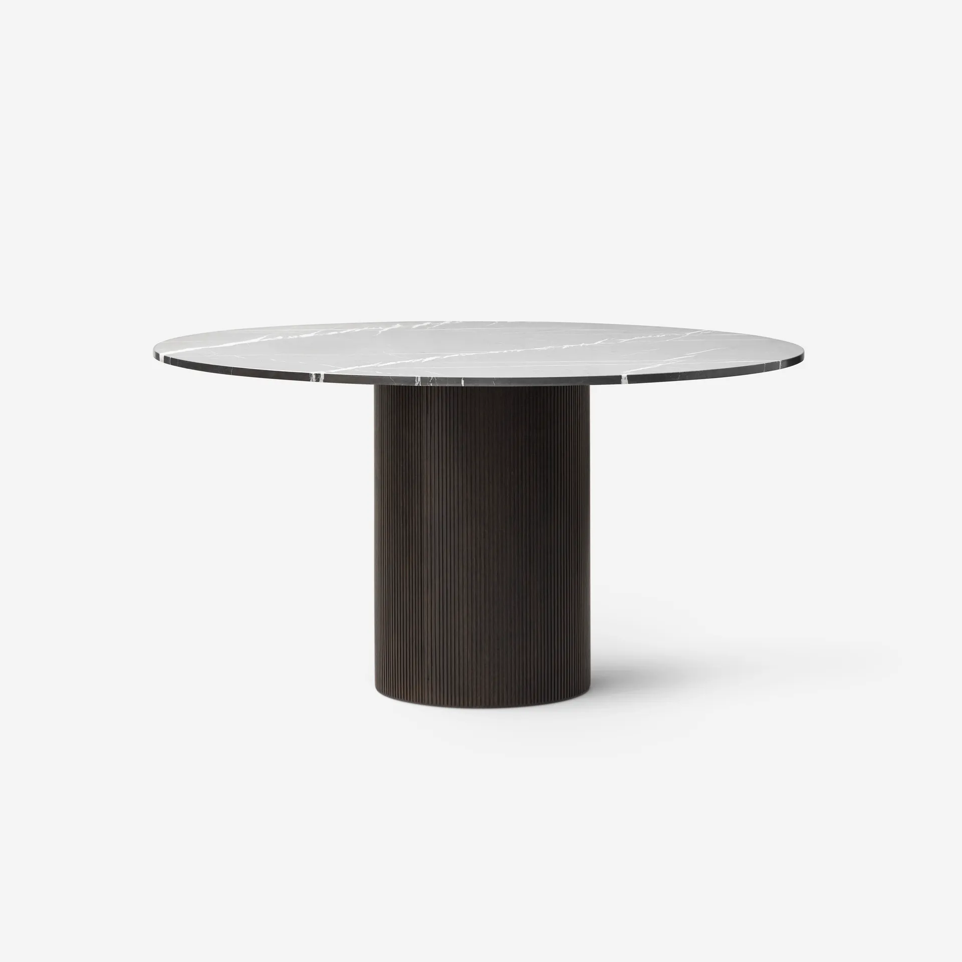 Vipp Cabin Round Table, Pietra Grey, Dark Oak, Ø130
