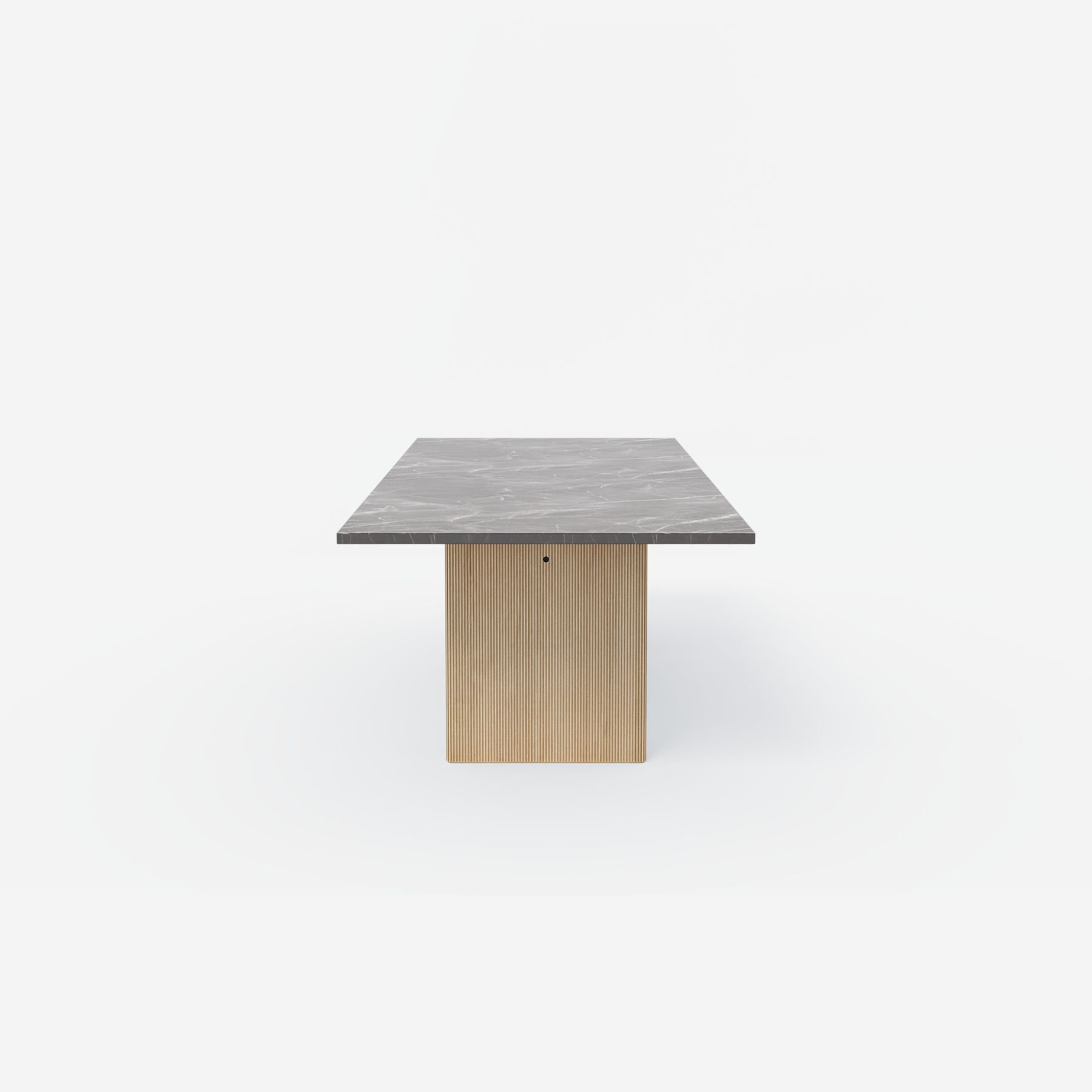 Vipp Cabin Square Table - vipp496 - Pietra Grey, Light Oak