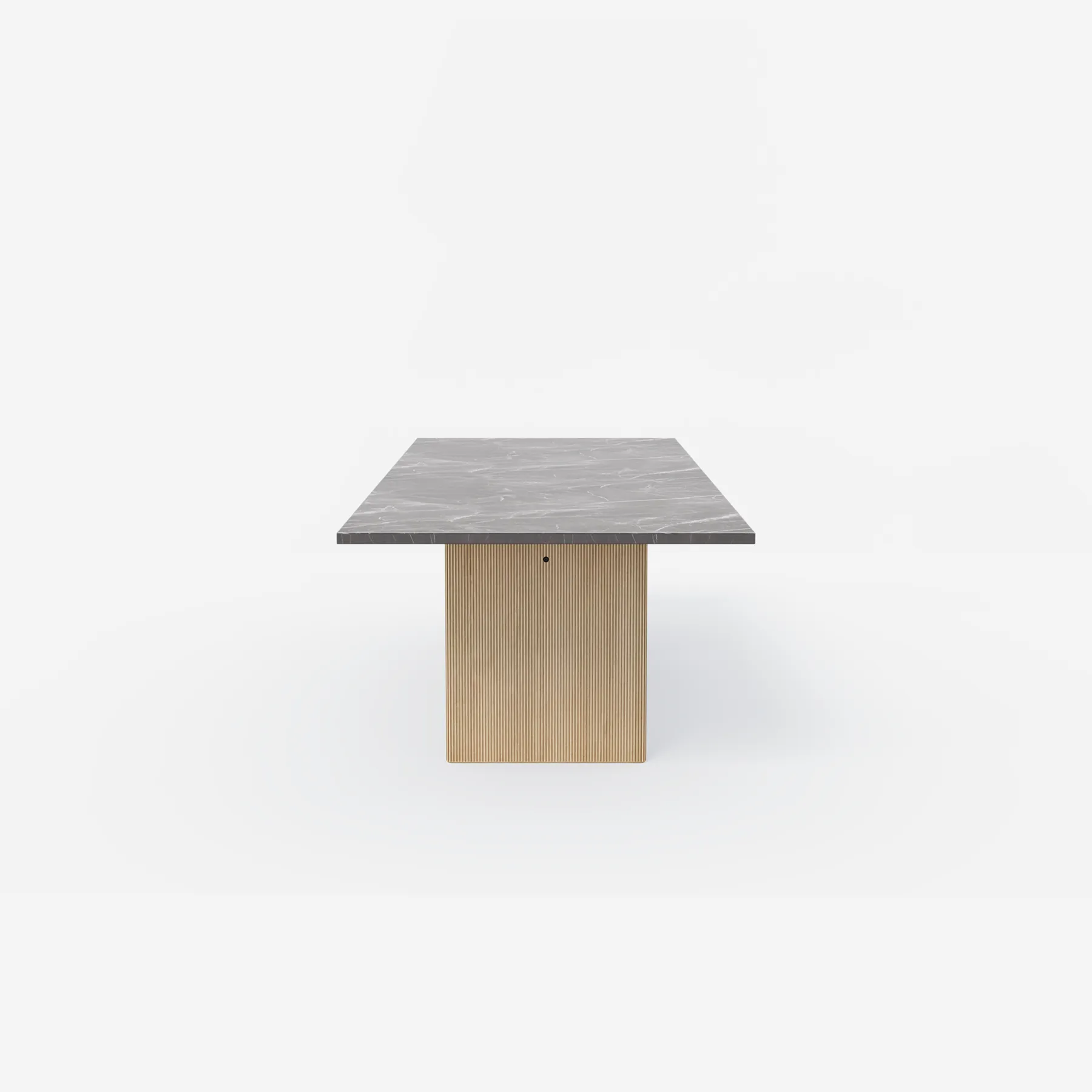 Vipp Cabin Square Table - vipp496 - Pietra Grey, Light Oak