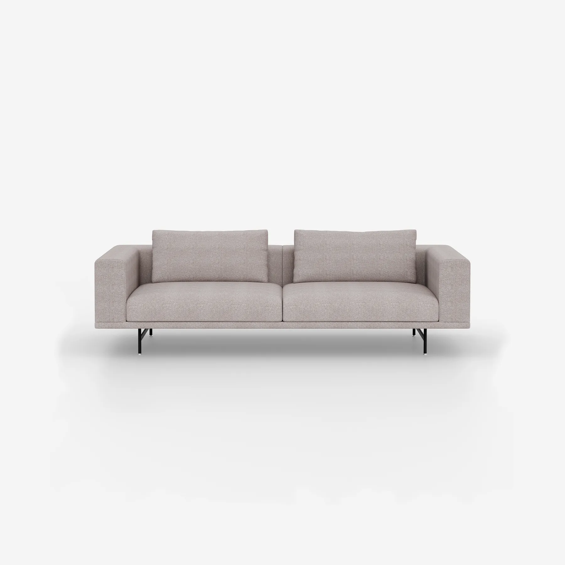 Vipp Loft Sofa | 3-seater1, Chestnut, Stainless Steel