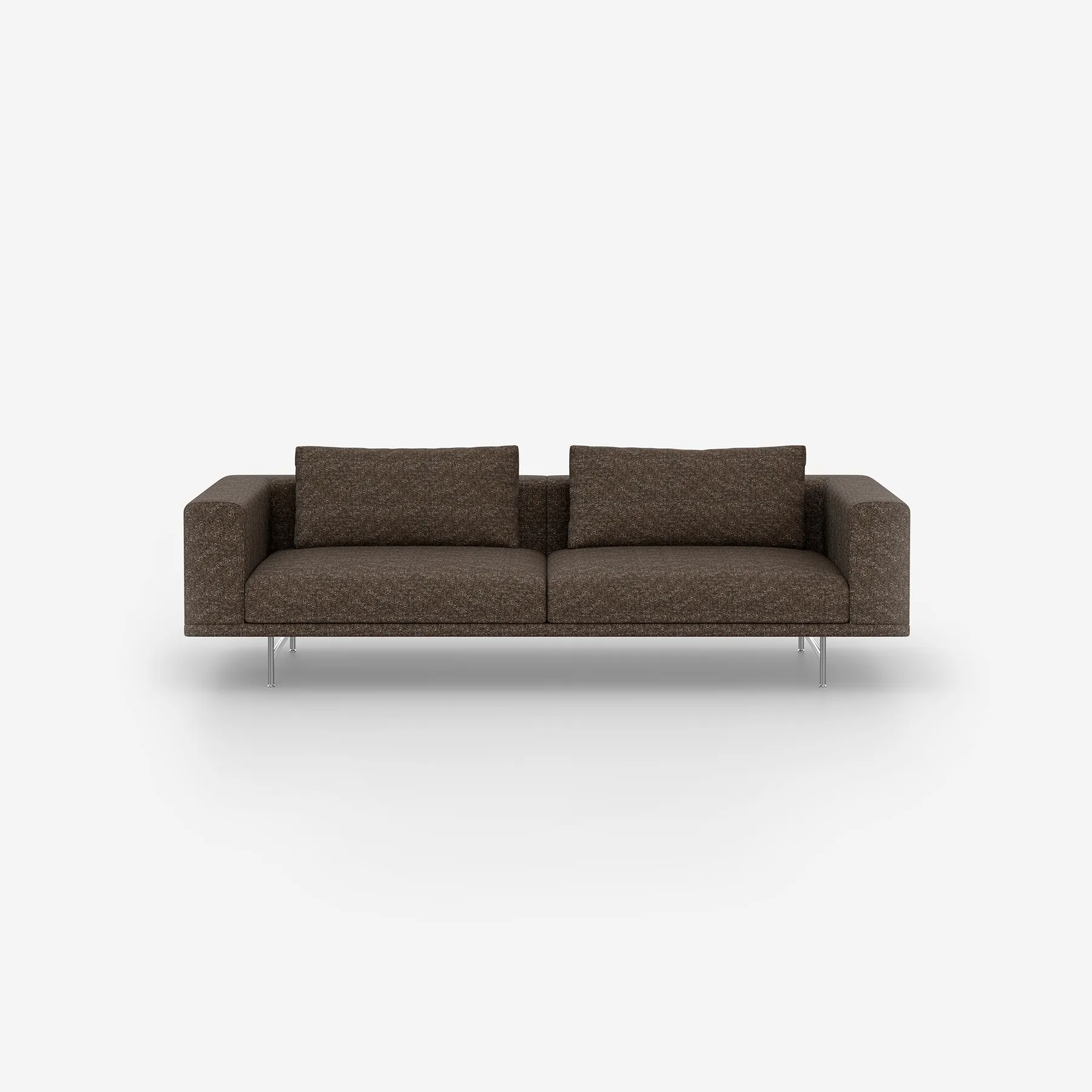 Vipp Loft Sofa | 3-seater1, Bark, Stainless Steel