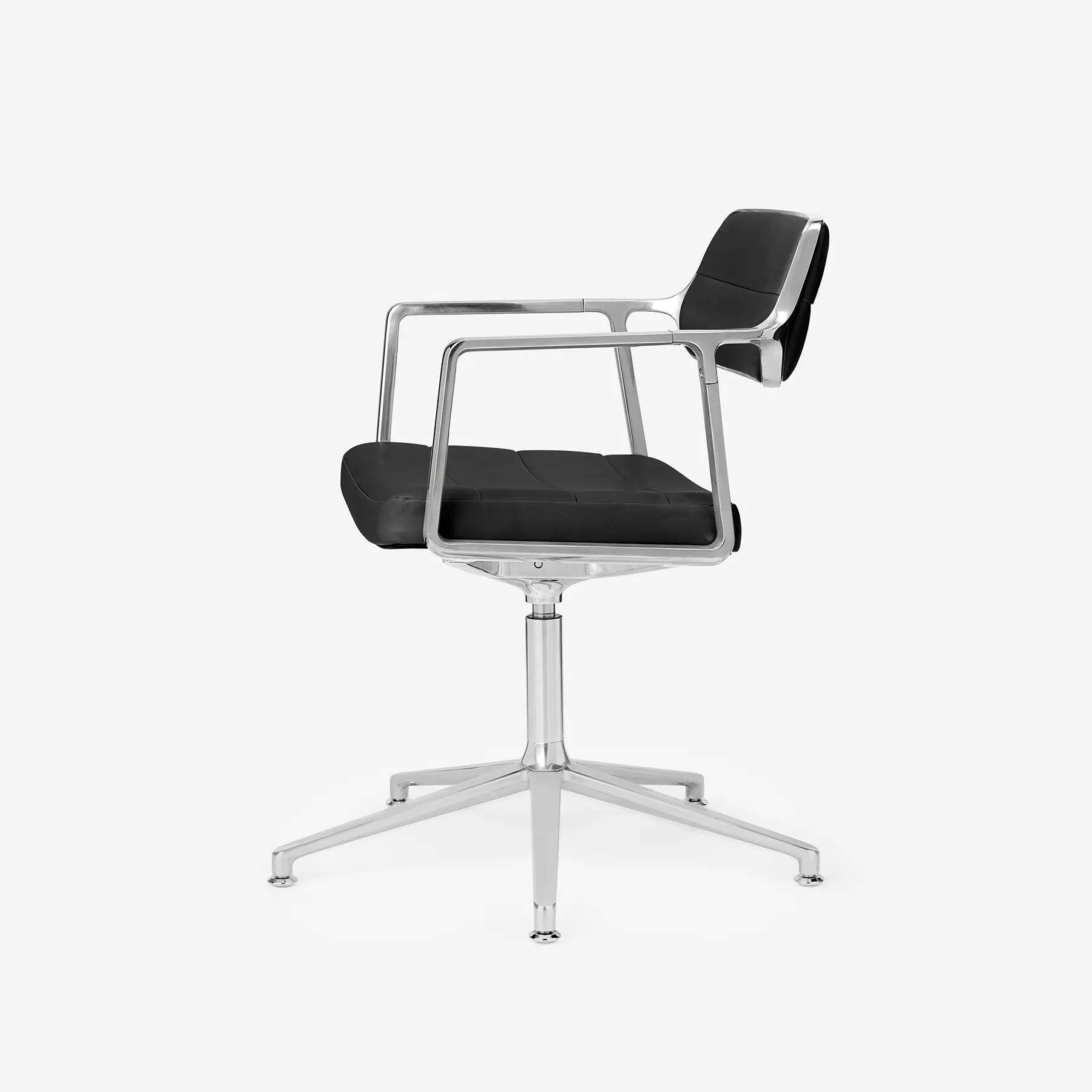 Vipp Swivel Chair | 453+, Black, Gliders