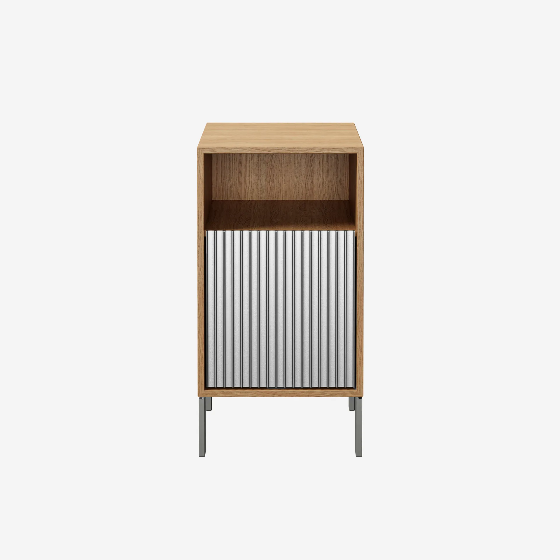 Vipp Bedside Table, Light Oak, Legs