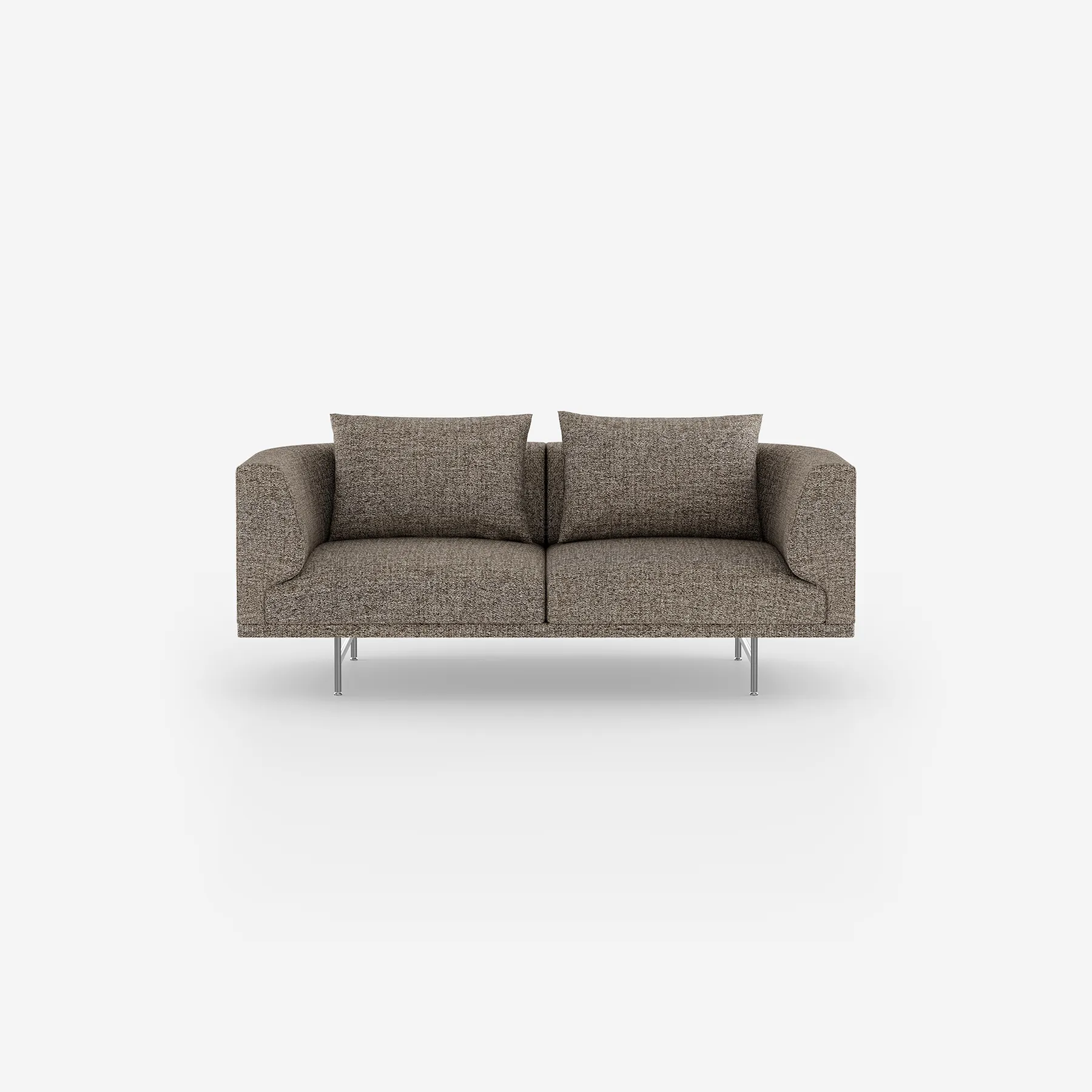 Vipp Chimney Sofa | 2-seater, Bark, Stainless Steel