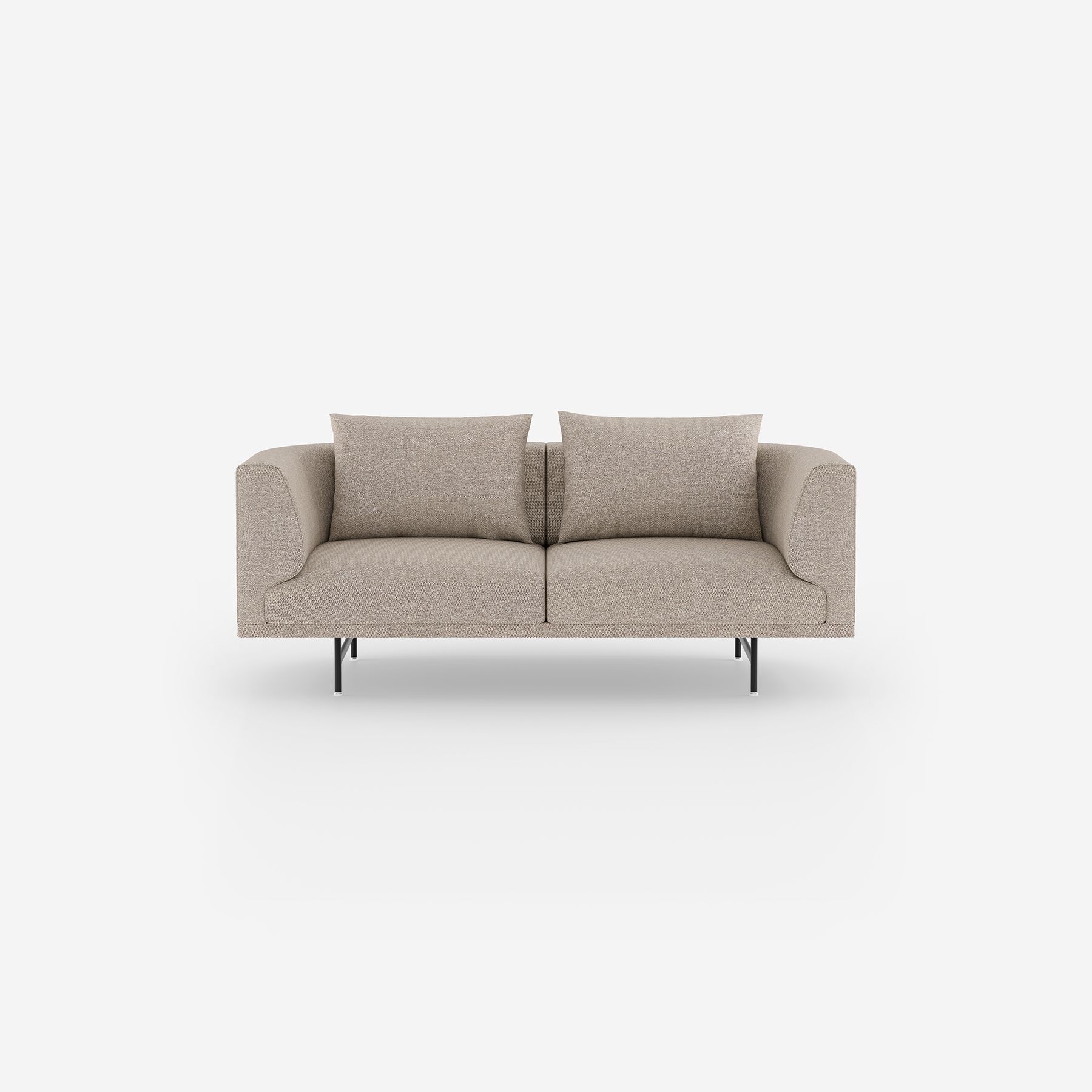 Vipp Chimney Sofa | 2-seater - vipp632 - Chestnut, Black Powder Coated