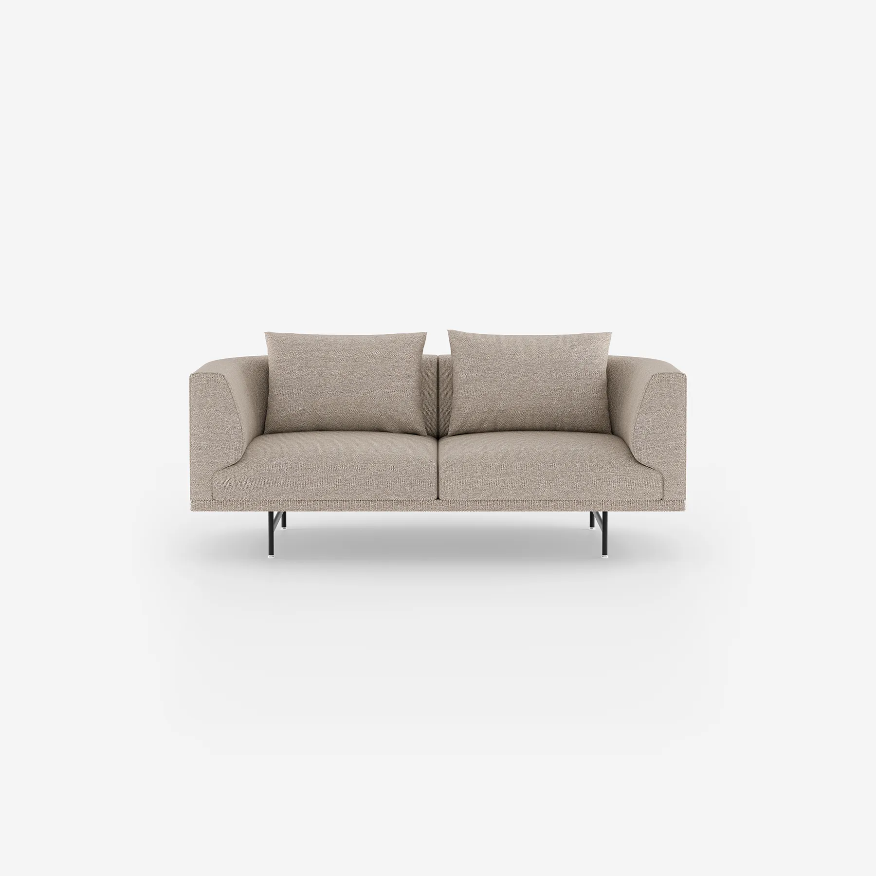 Vipp Chimney Sofa | 2-seater, Chestnut, Black Powder Coated