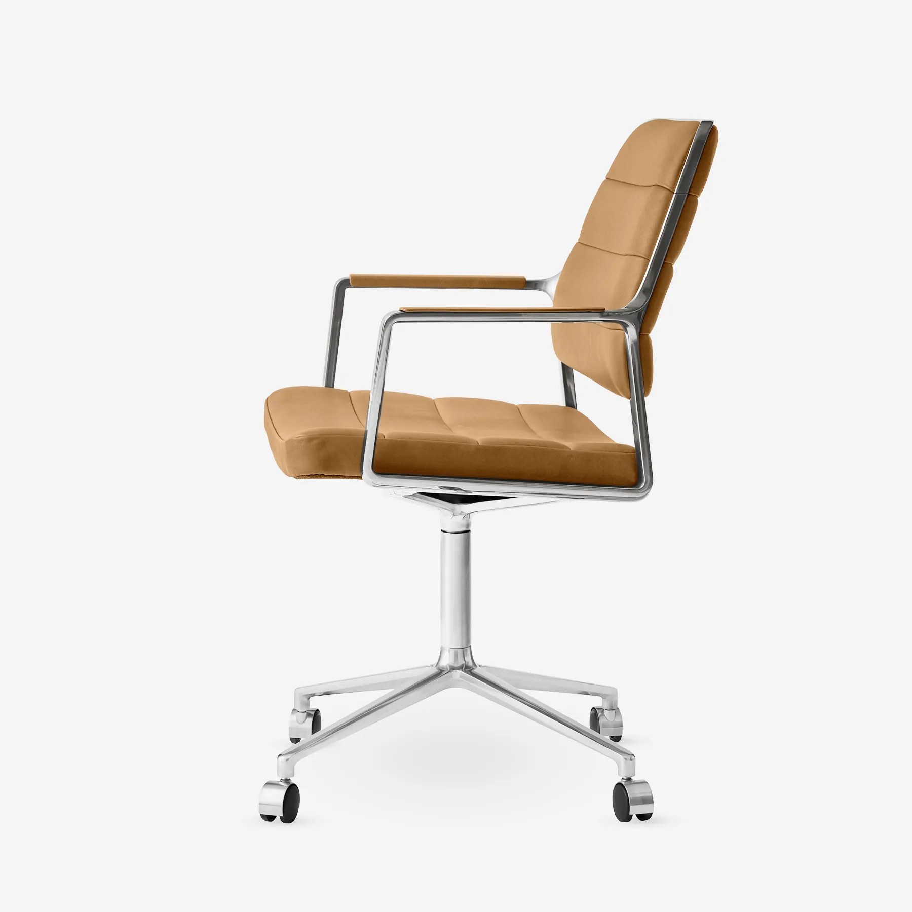 Vipp Swivel Chair | 455, Camel, Castors