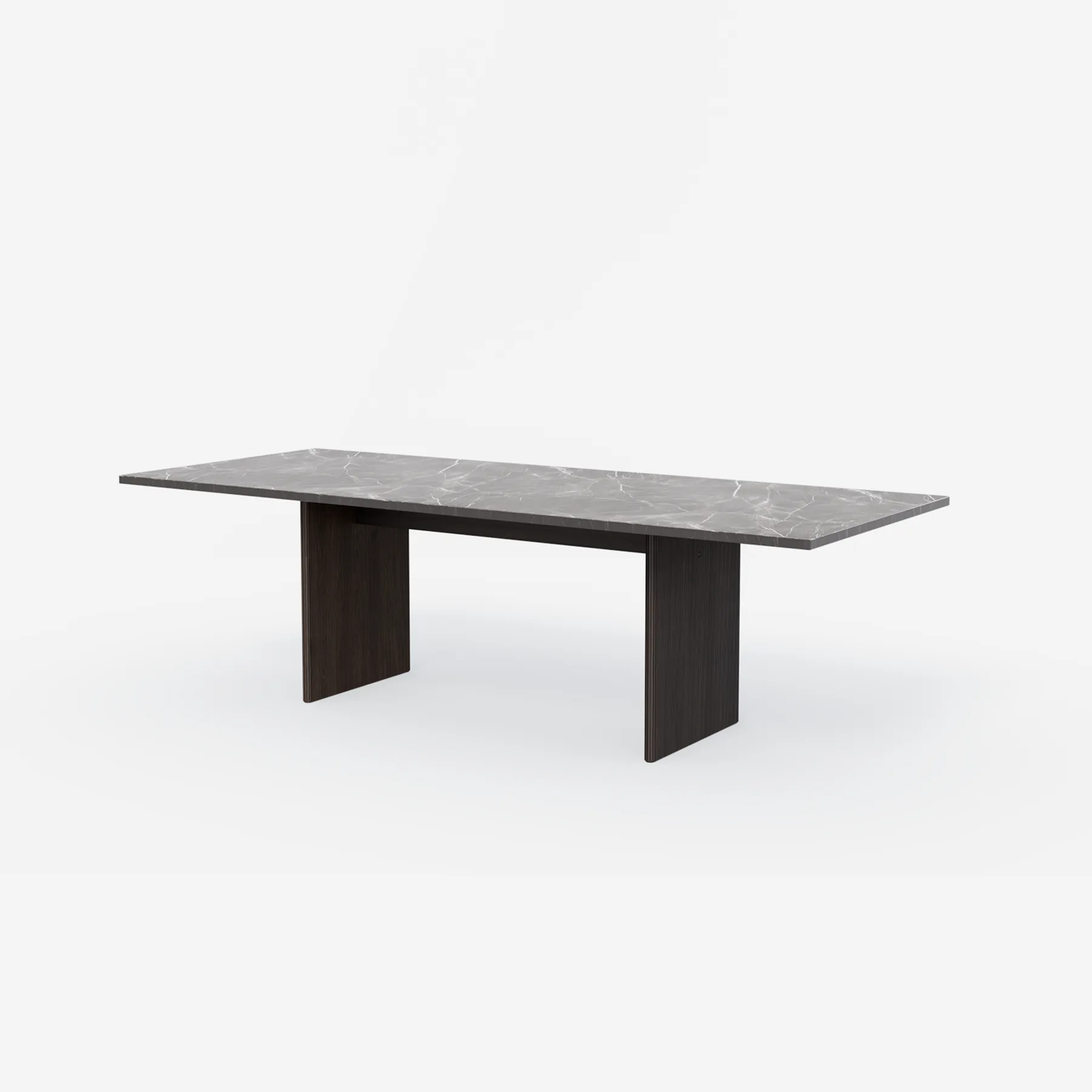 Vipp Cabin Square Table - vipp496 - Pietra Grey, Dark Oak