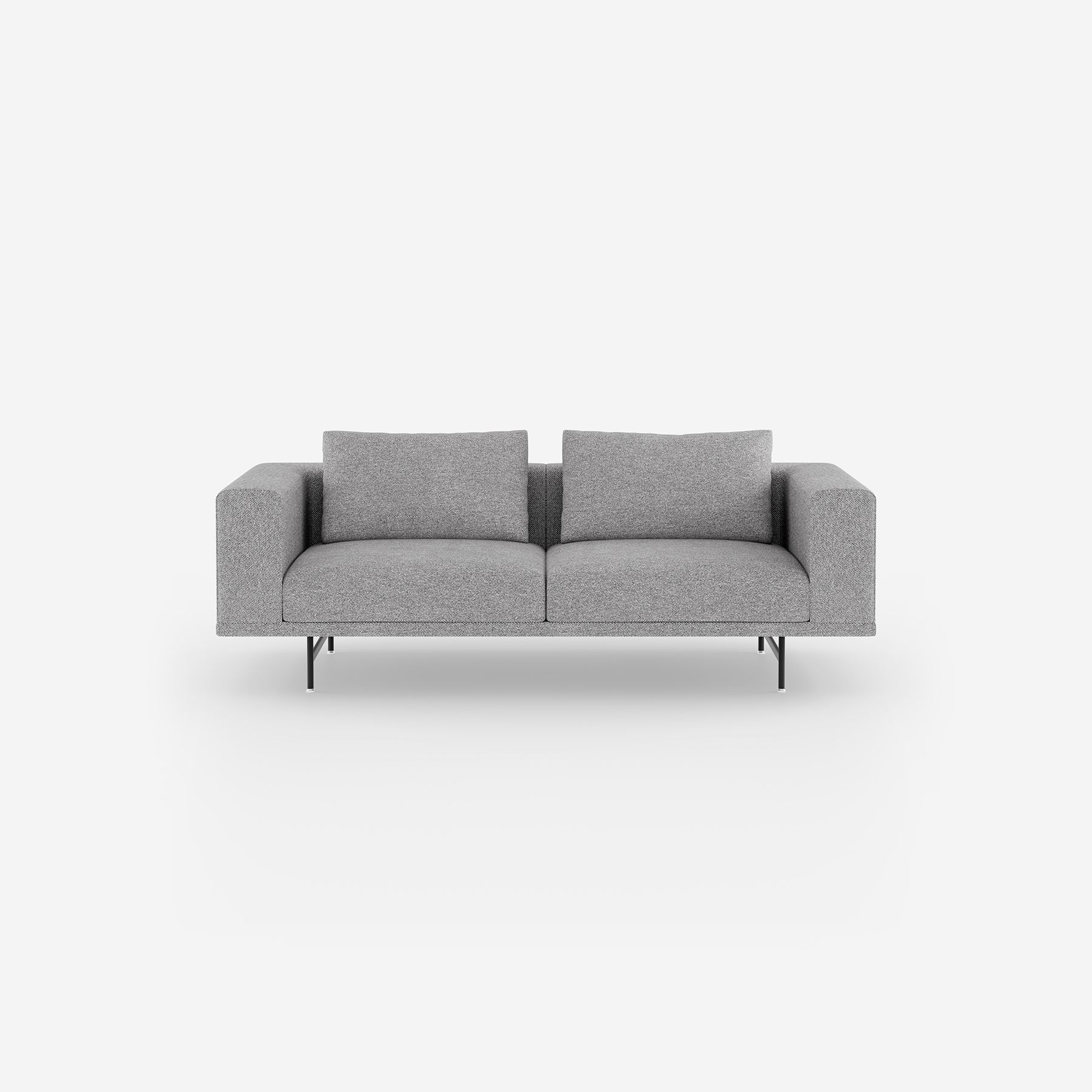 Vipp Loft Sofa | 2-seater - vipp610 - Brook, Black Powder Coated