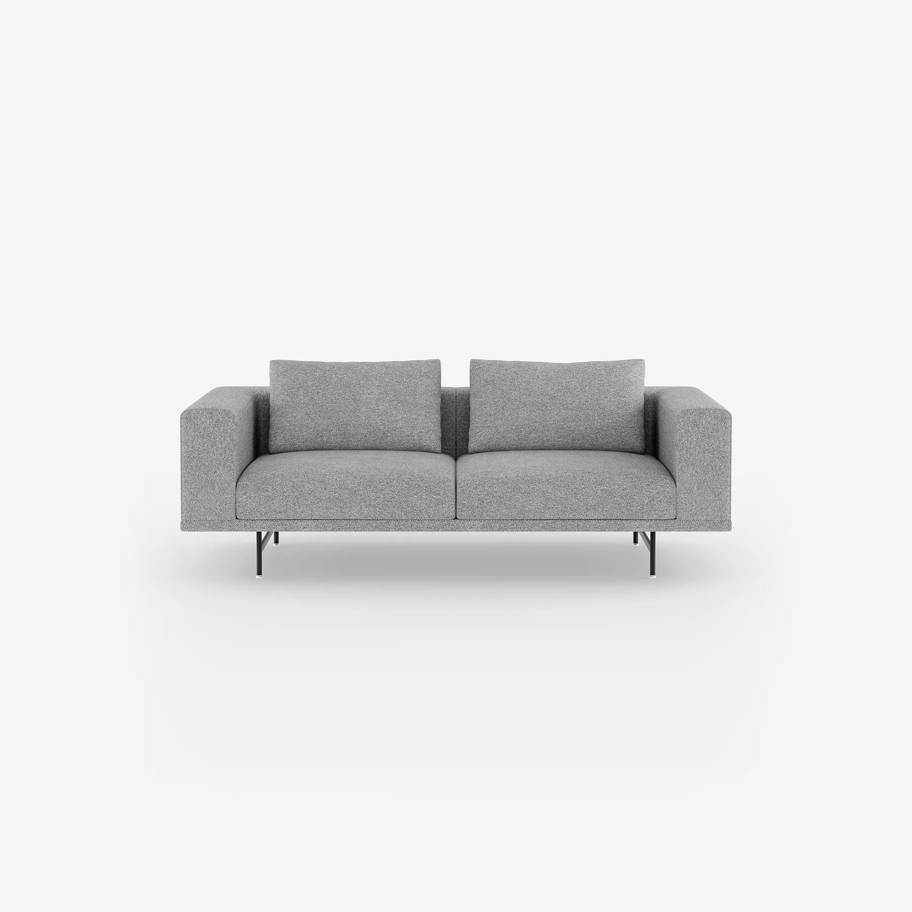 Vipp Loft Sofa | 2-seater, Brook, Black Powder Coated