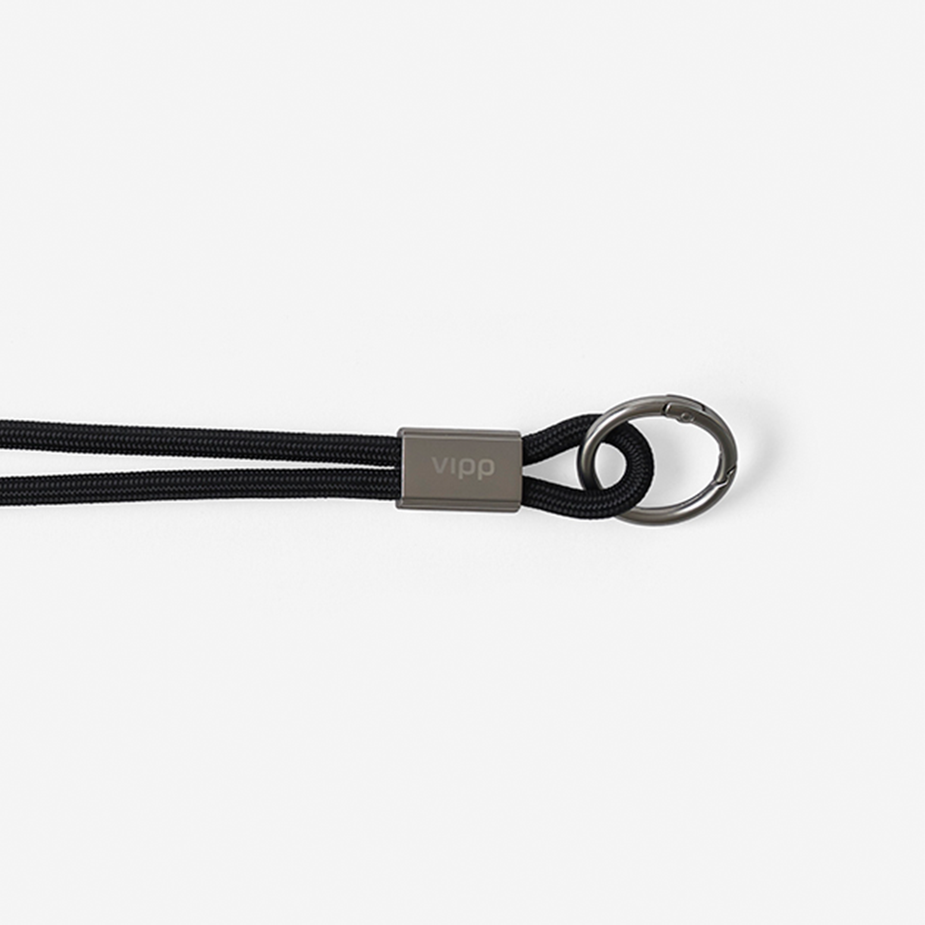 Vipp Key Strap - vipp320 - Loft, black/metal, 18 cm