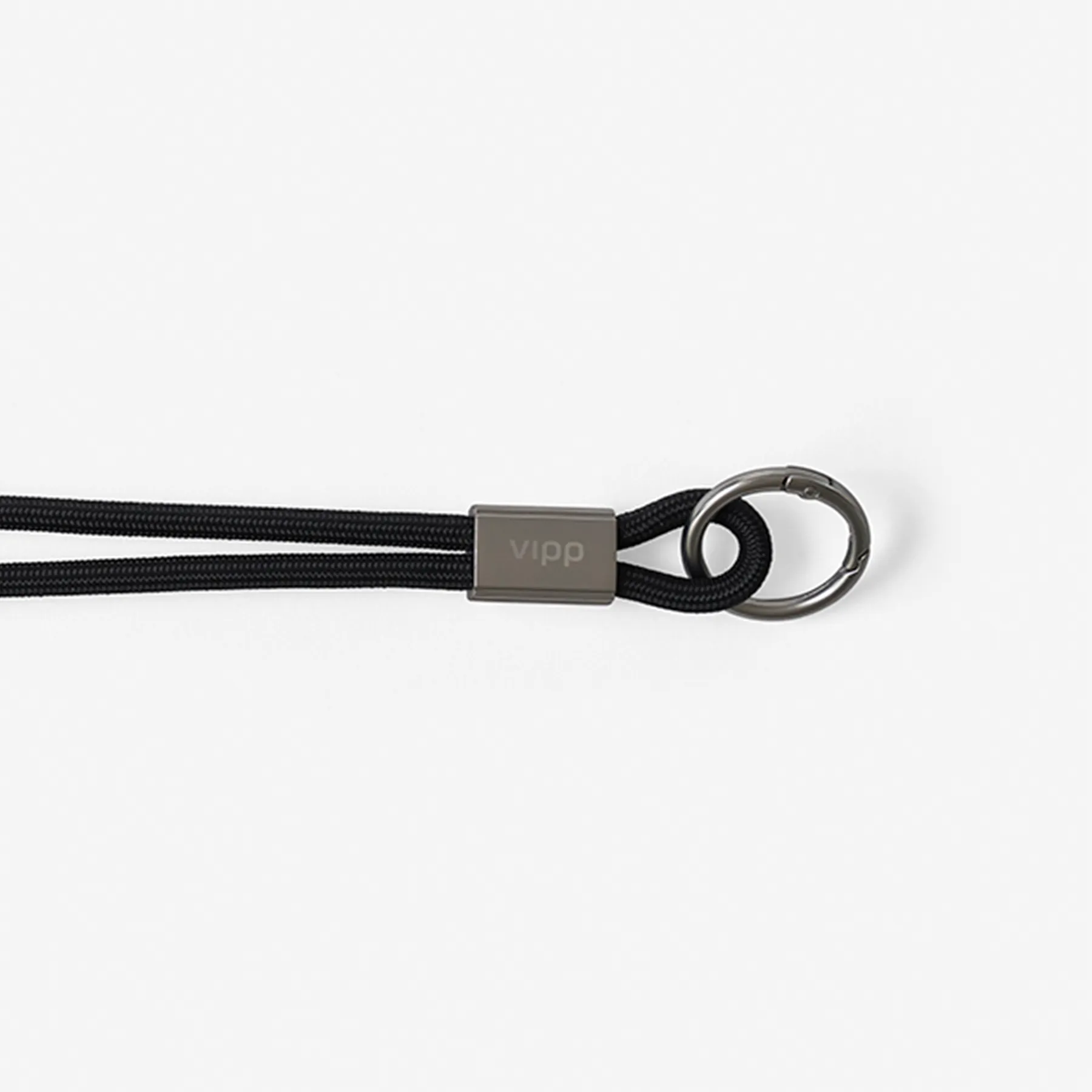 Vipp Key Strap - vipp320 - Loft, black/metal, 18 cm
