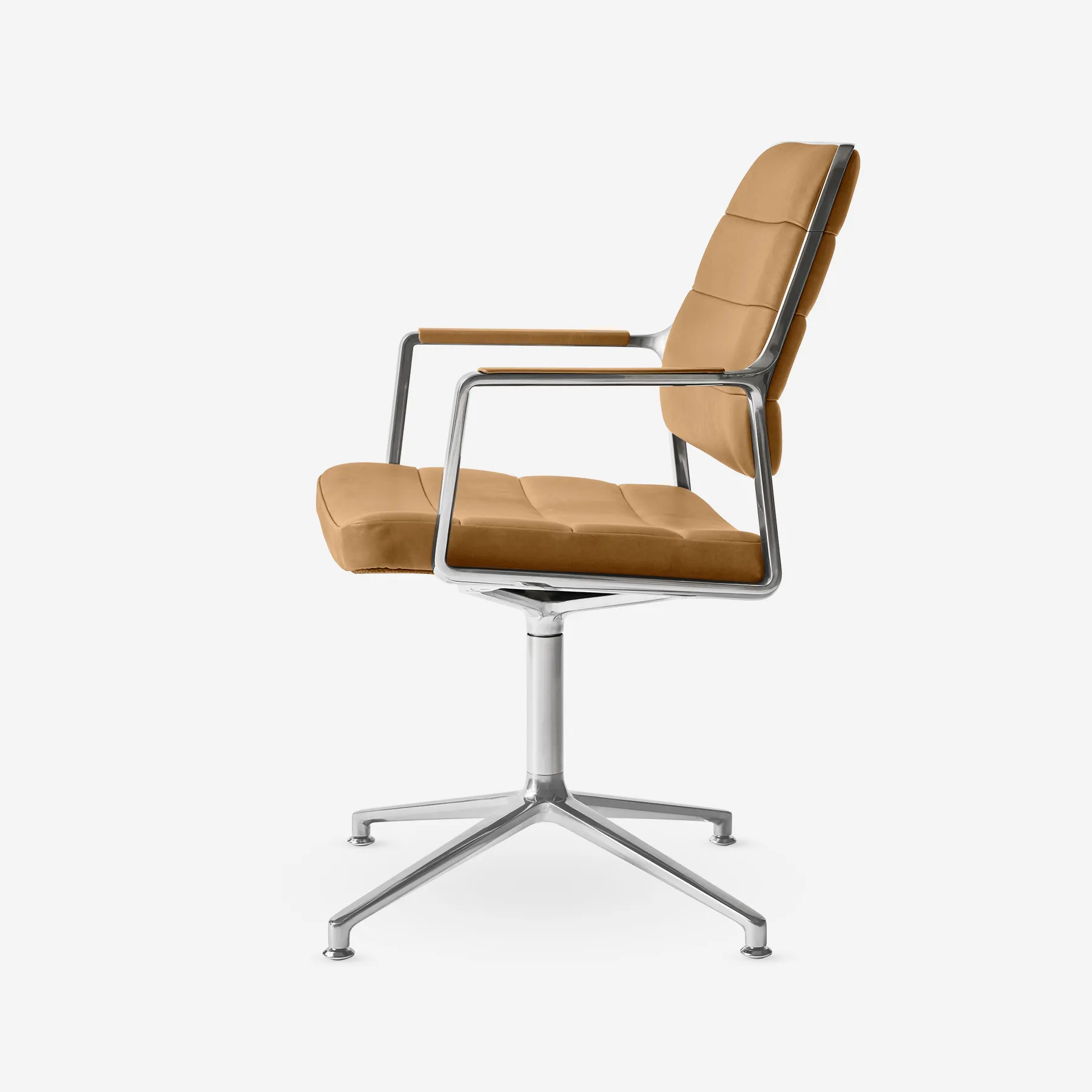 Vipp Swivel Chair | 455, Camel, Gliders