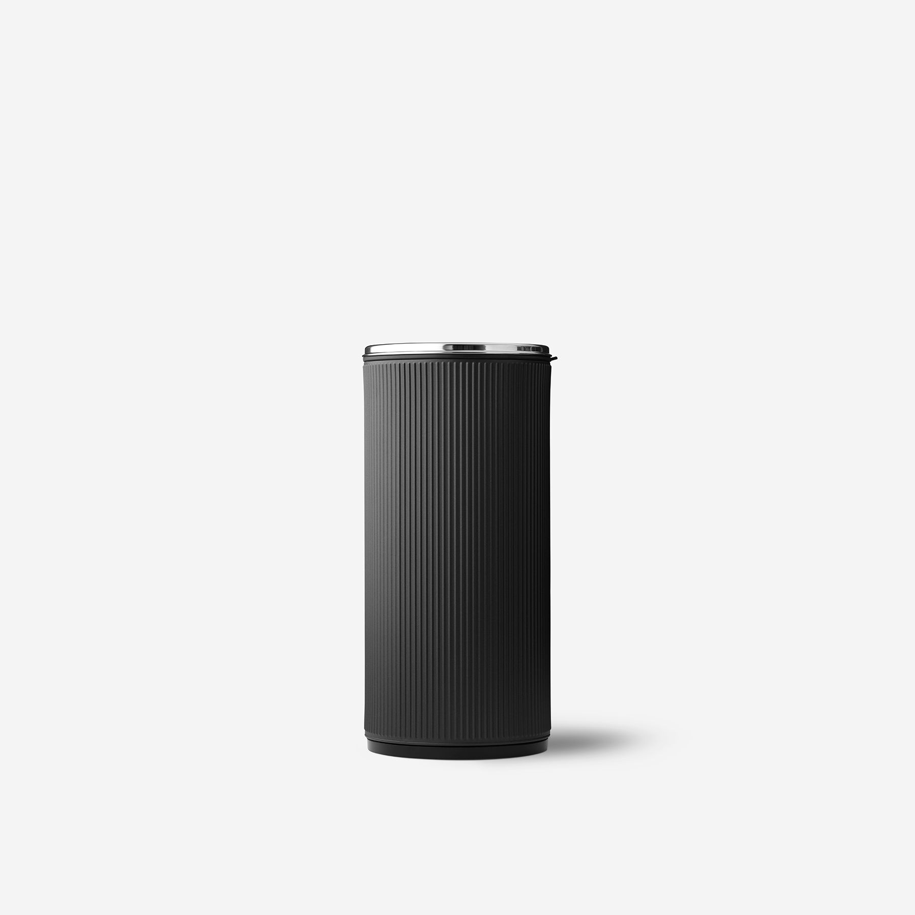 Vipp Open Top Bin 22 L / 6 Gal - vipp18 - Black/Polished lid