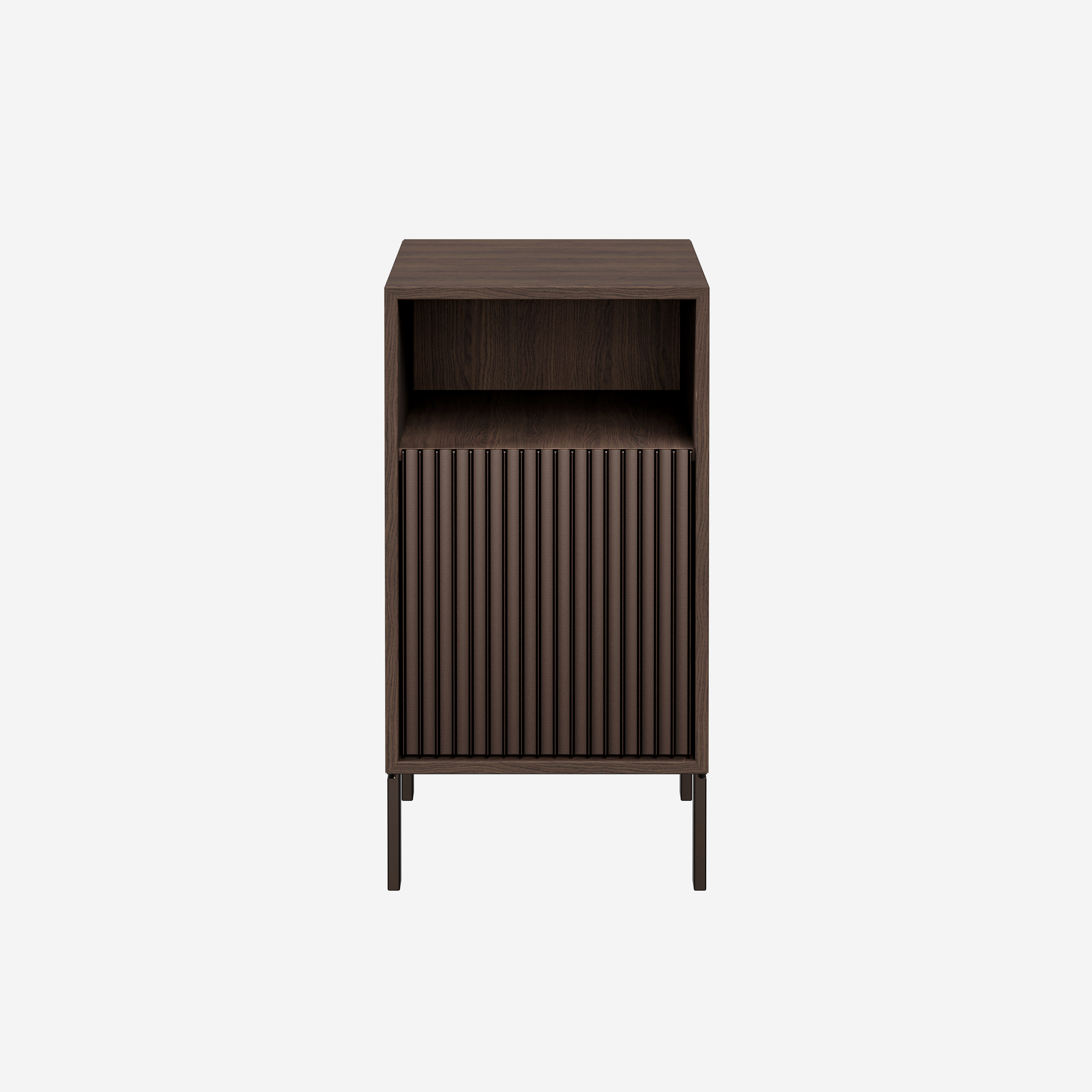 Vipp Bedside Table - vipp672 - Dark Oak, Legs
