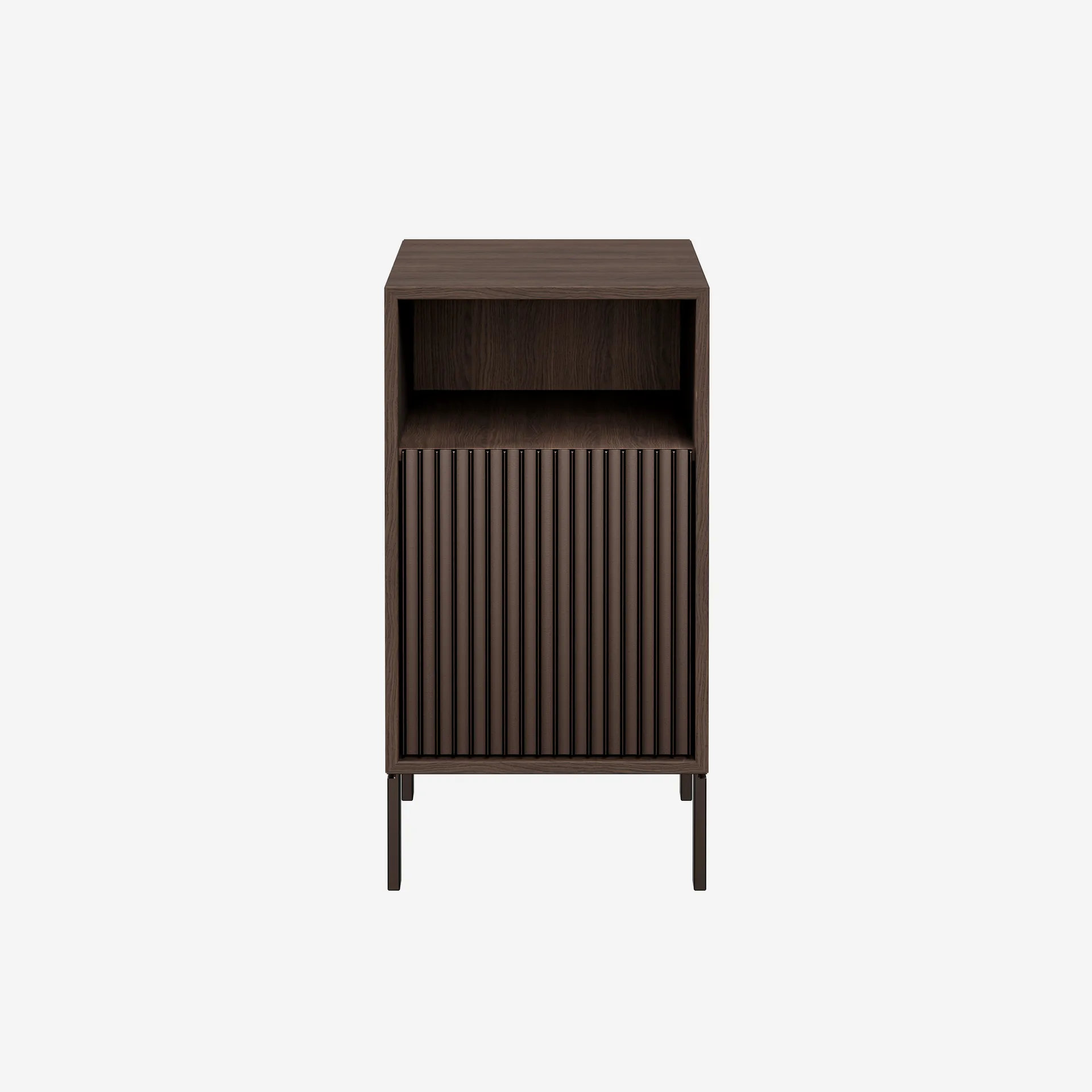 Vipp Bedside Table, Dark Oak, Legs